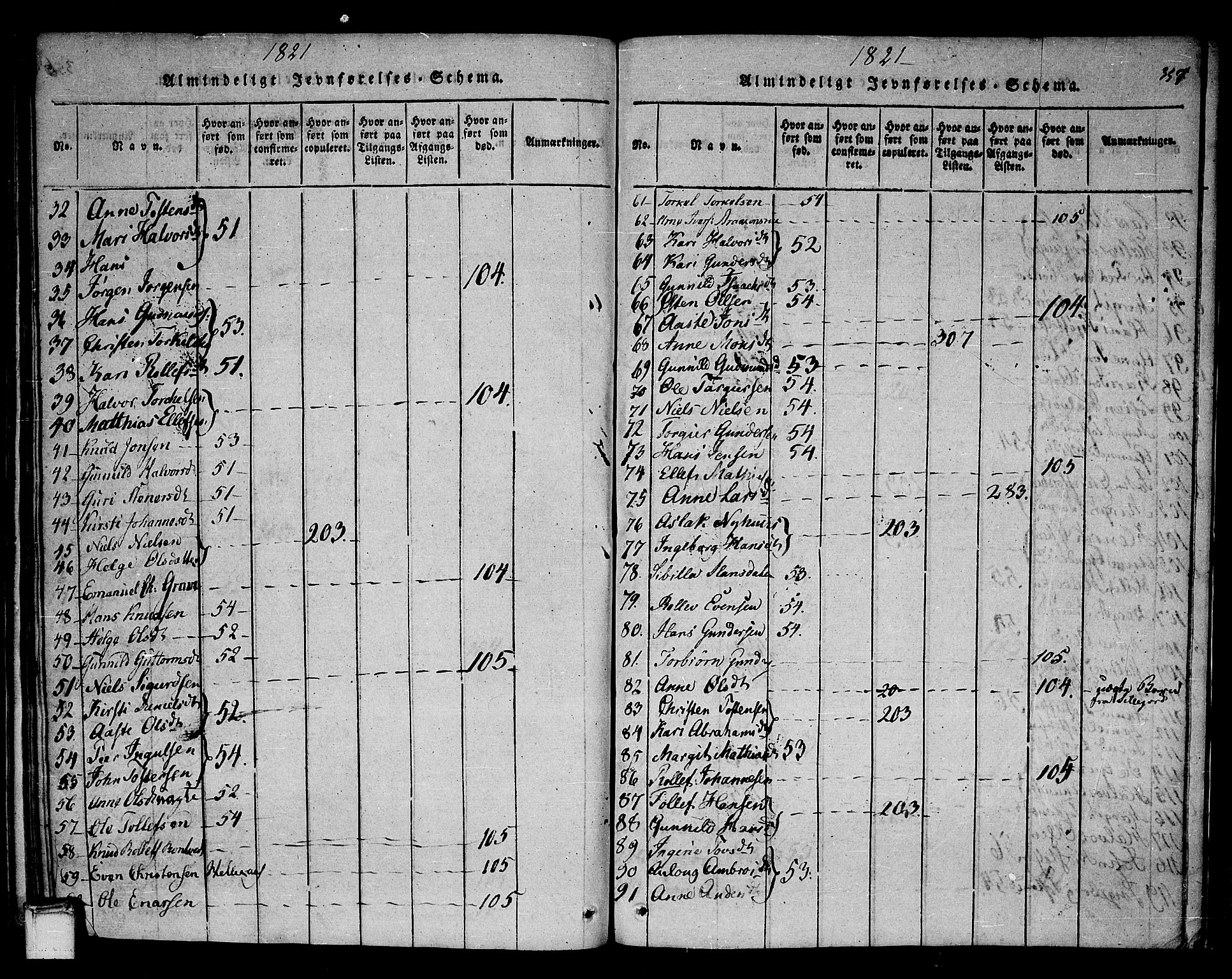 Sauherad kirkebøker, AV/SAKO-A-298/F/Fa/L0005: Parish register (official) no. I 5, 1815-1829, p. 357