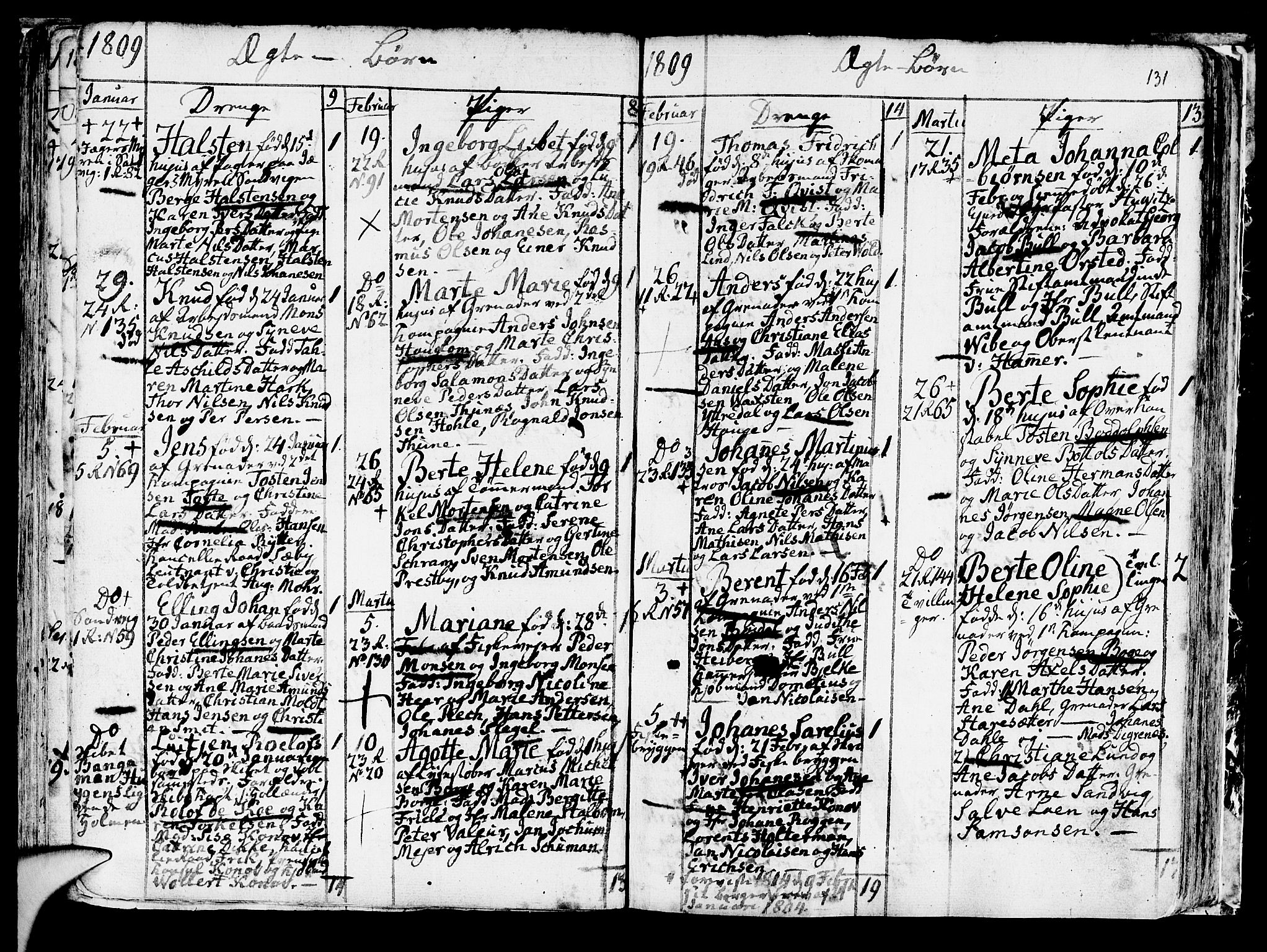 Korskirken sokneprestembete, SAB/A-76101/H/Haa/L0006: Parish register (official) no. A 6, 1790-1820, p. 131
