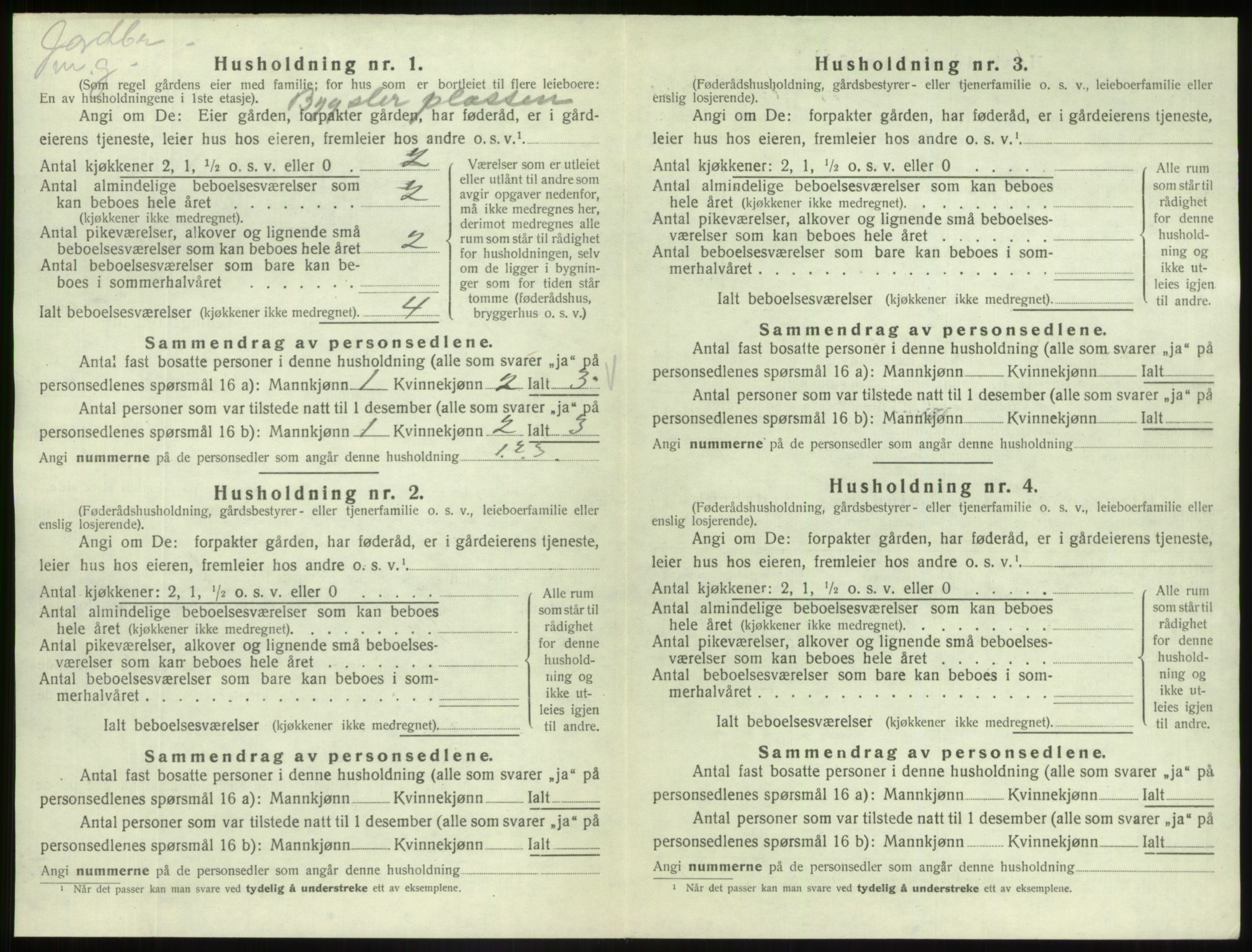 SAB, 1920 census for Fjaler, 1920, p. 280