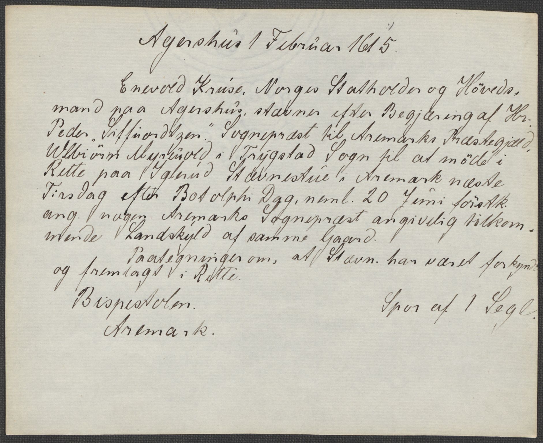 Riksarkivets diplomsamling, AV/RA-EA-5965/F15/L0001: Prestearkiv - Østfold, 1571-1795, p. 144