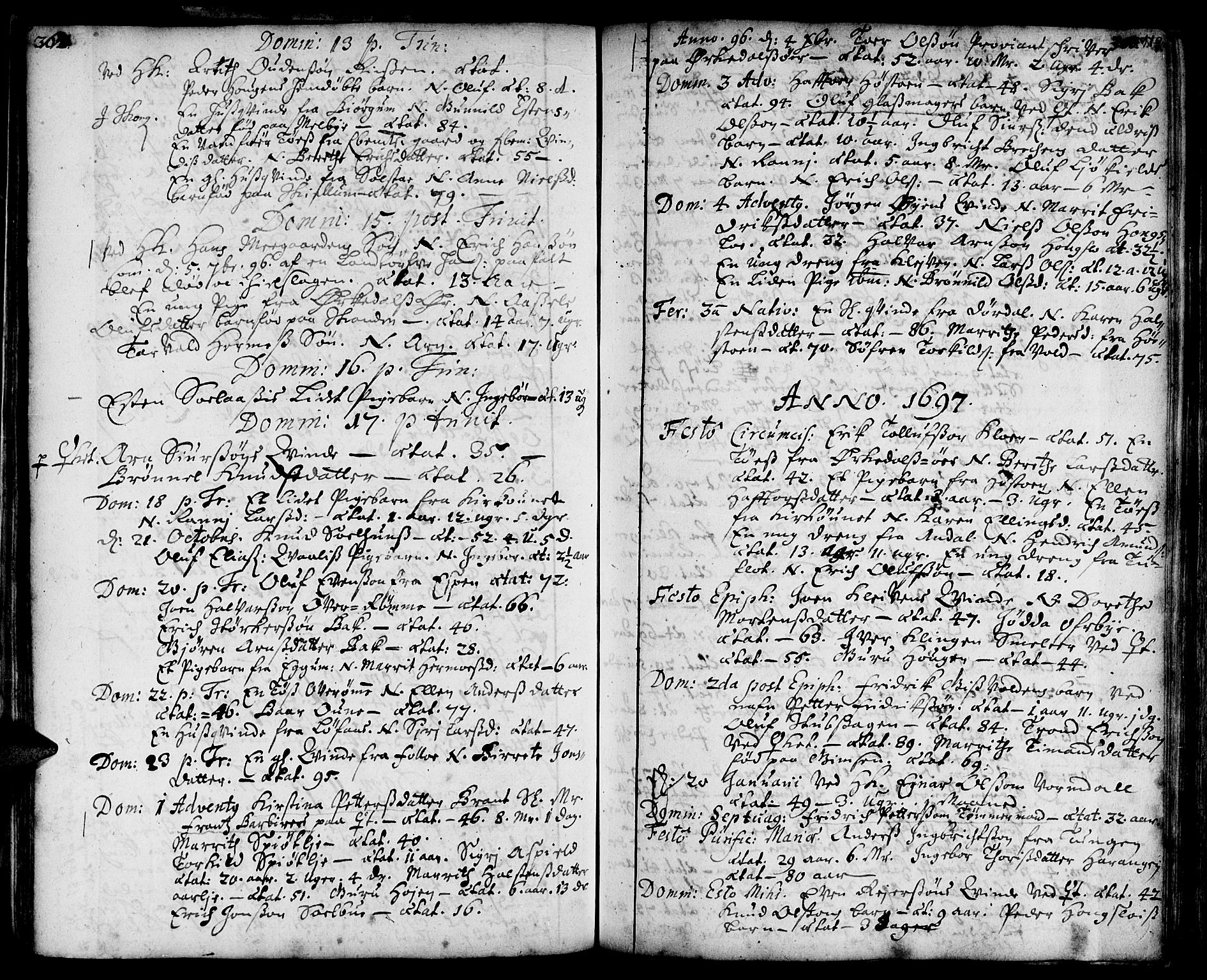 Ministerialprotokoller, klokkerbøker og fødselsregistre - Sør-Trøndelag, SAT/A-1456/668/L0801: Parish register (official) no. 668A01, 1695-1716, p. 118-119