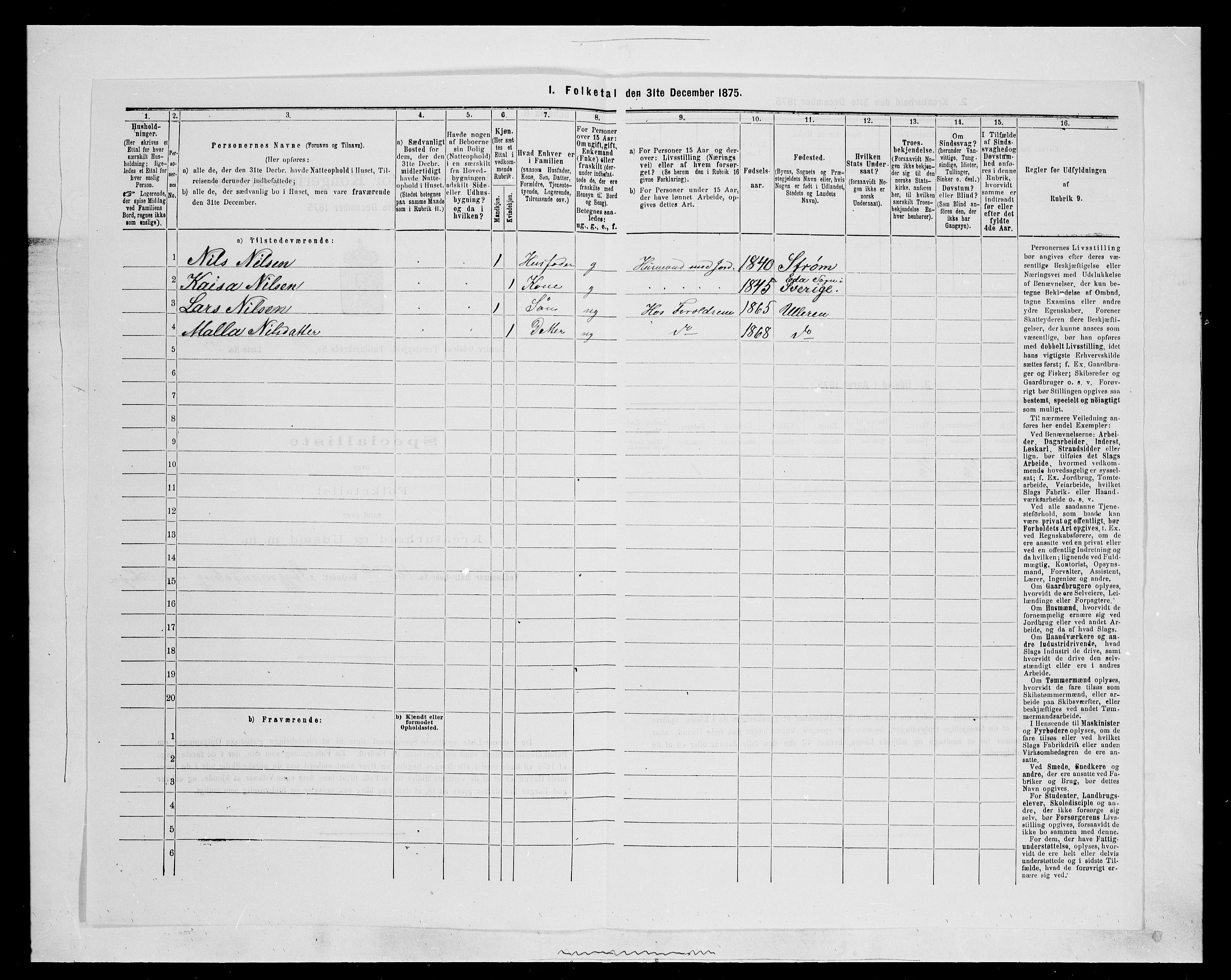 SAH, 1875 census for 0419P Sør-Odal, 1875, p. 1637