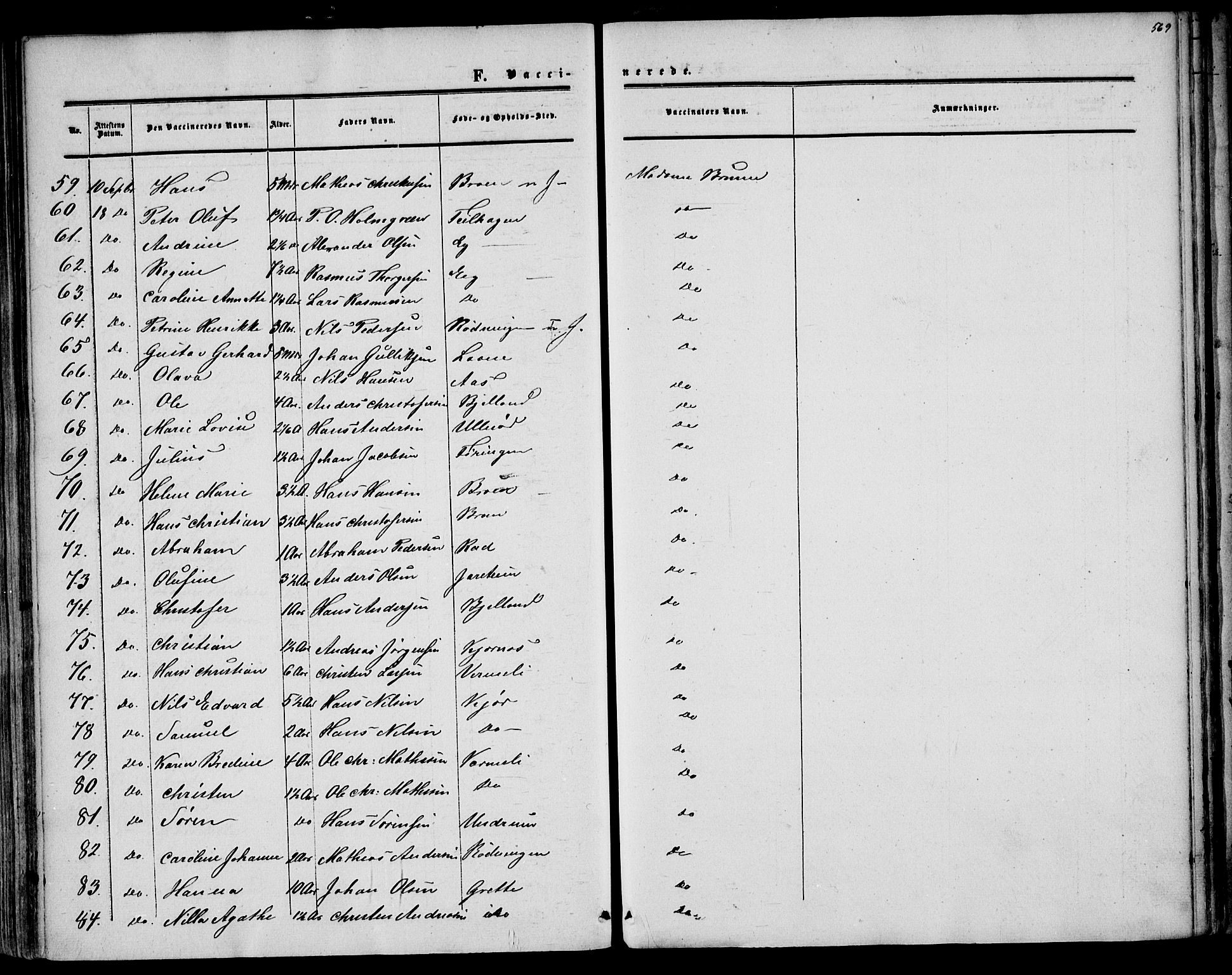 Sem kirkebøker, AV/SAKO-A-5/F/Fa/L0007: Parish register (official) no. I 7, 1856-1865, p. 569