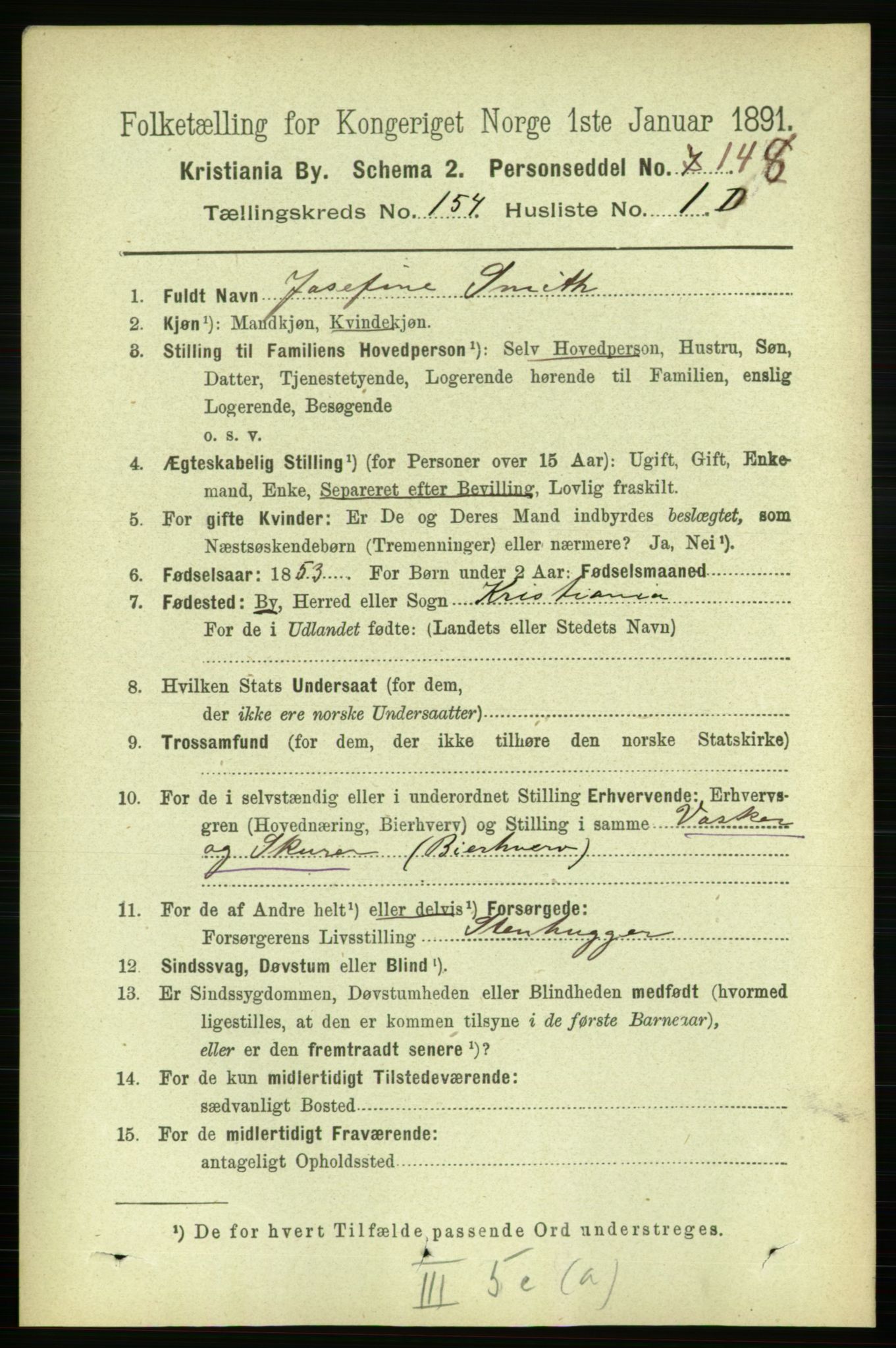 RA, 1891 census for 0301 Kristiania, 1891, p. 87392