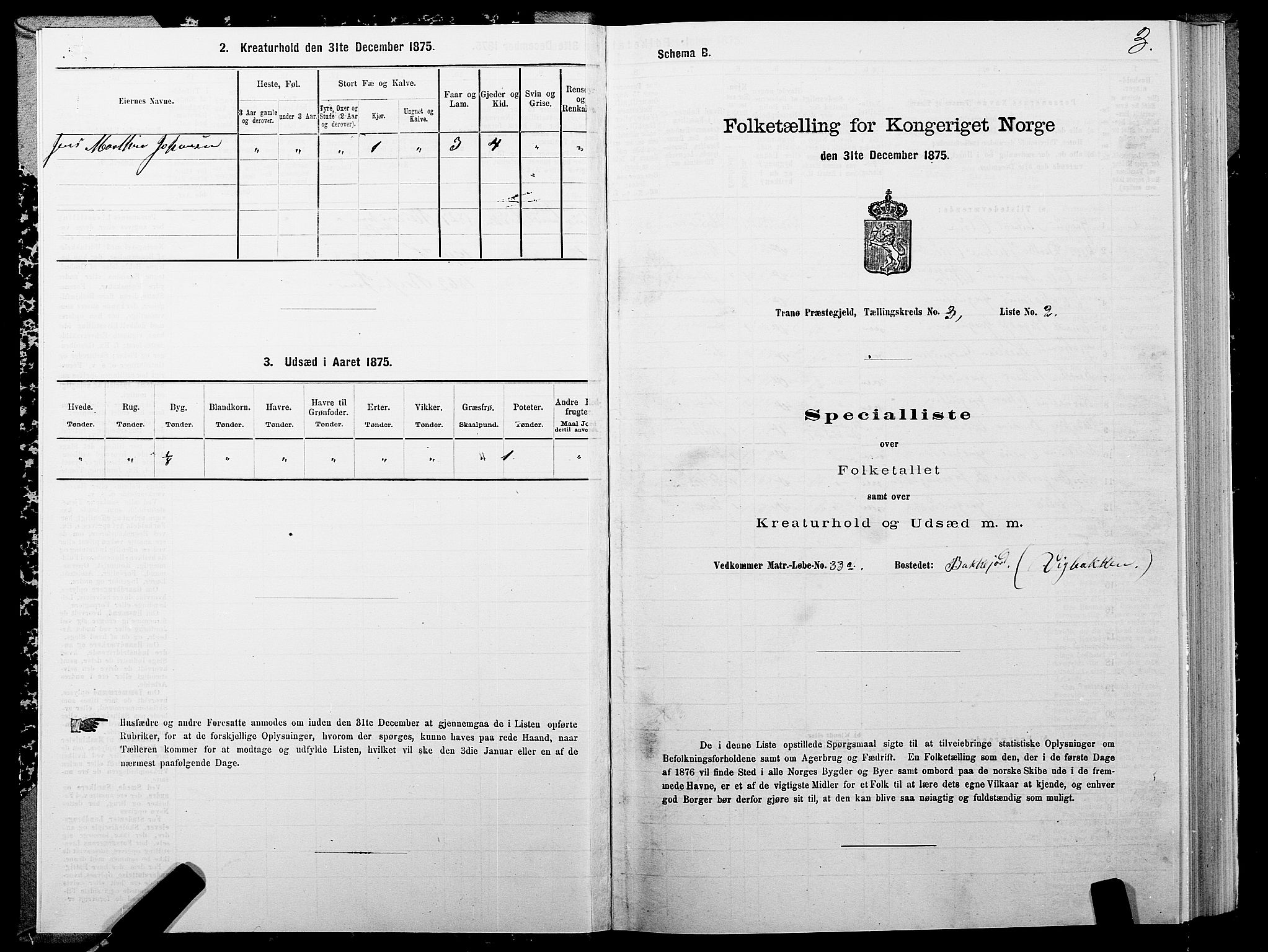 SATØ, 1875 census for 1927P Tranøy, 1875, p. 2003