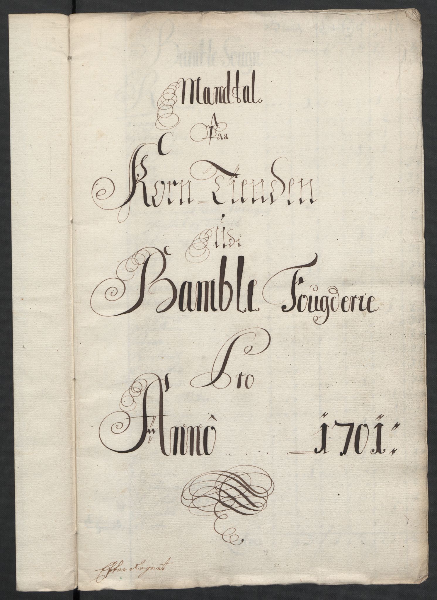 Rentekammeret inntil 1814, Reviderte regnskaper, Fogderegnskap, RA/EA-4092/R36/L2105: Fogderegnskap Øvre og Nedre Telemark og Bamble, 1701, p. 136