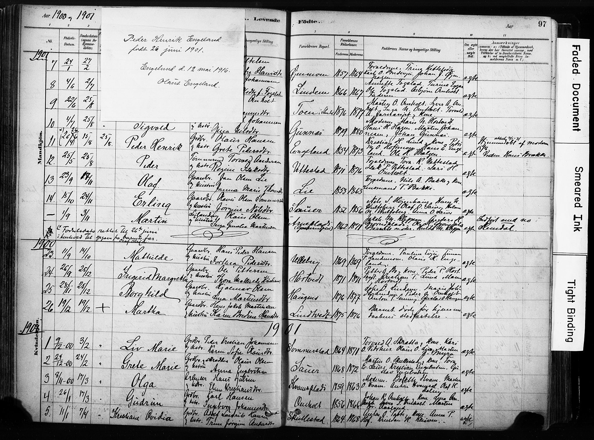 Sandsvær kirkebøker, AV/SAKO-A-244/F/Fb/L0001: Parish register (official) no. II 1, 1878-1906, p. 97