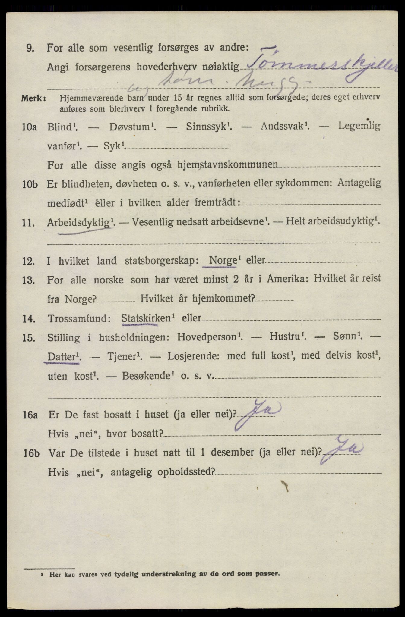 SAO, 1920 census for Høland, 1920, p. 10256