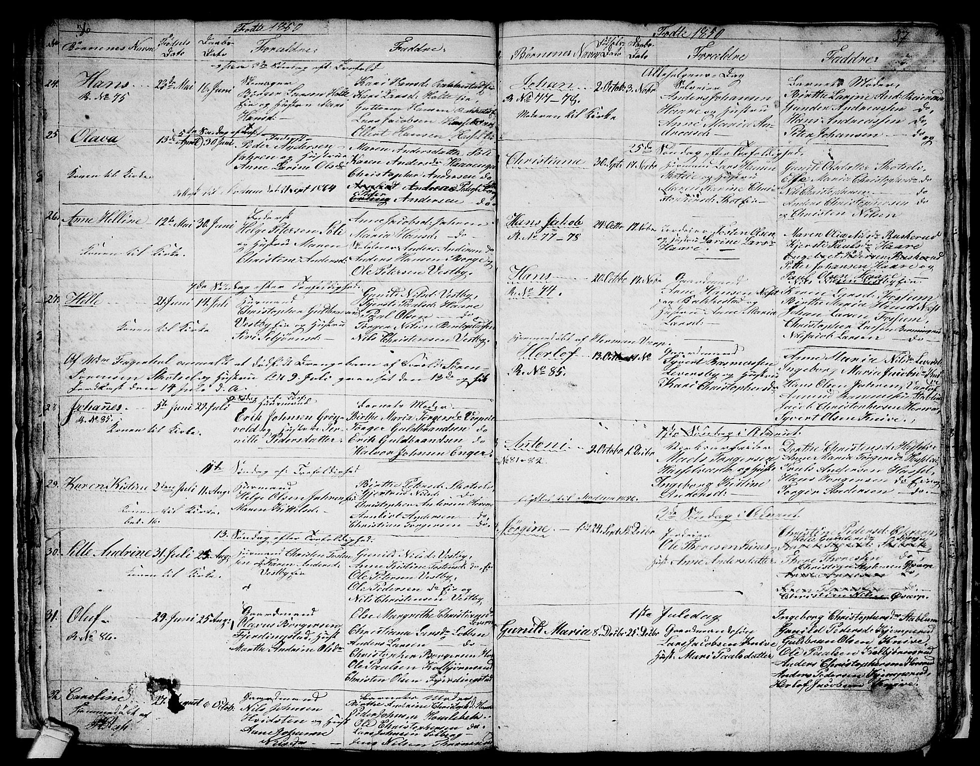 Eiker kirkebøker, SAKO/A-4/G/Gb/L0001: Parish register (copy) no. II 1, 1844-1864, p. 36-37