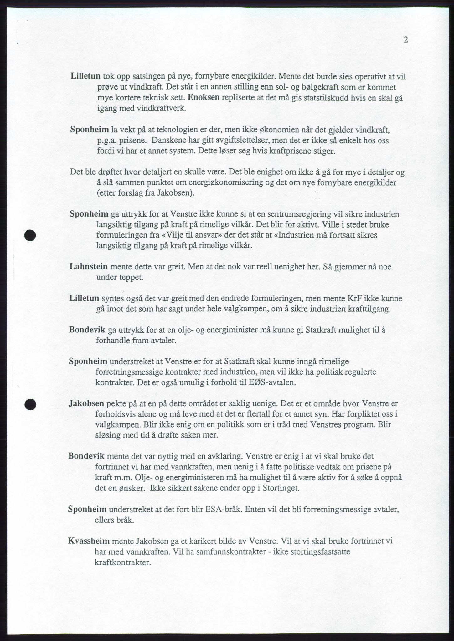 Forhandlingene mellom Kristelig Folkeparti, Senterpartiet og Venstre om dannelse av regjering, RA/PA-1073/A/L0001: Forhandlingsprotokoller, 1997, p. 104