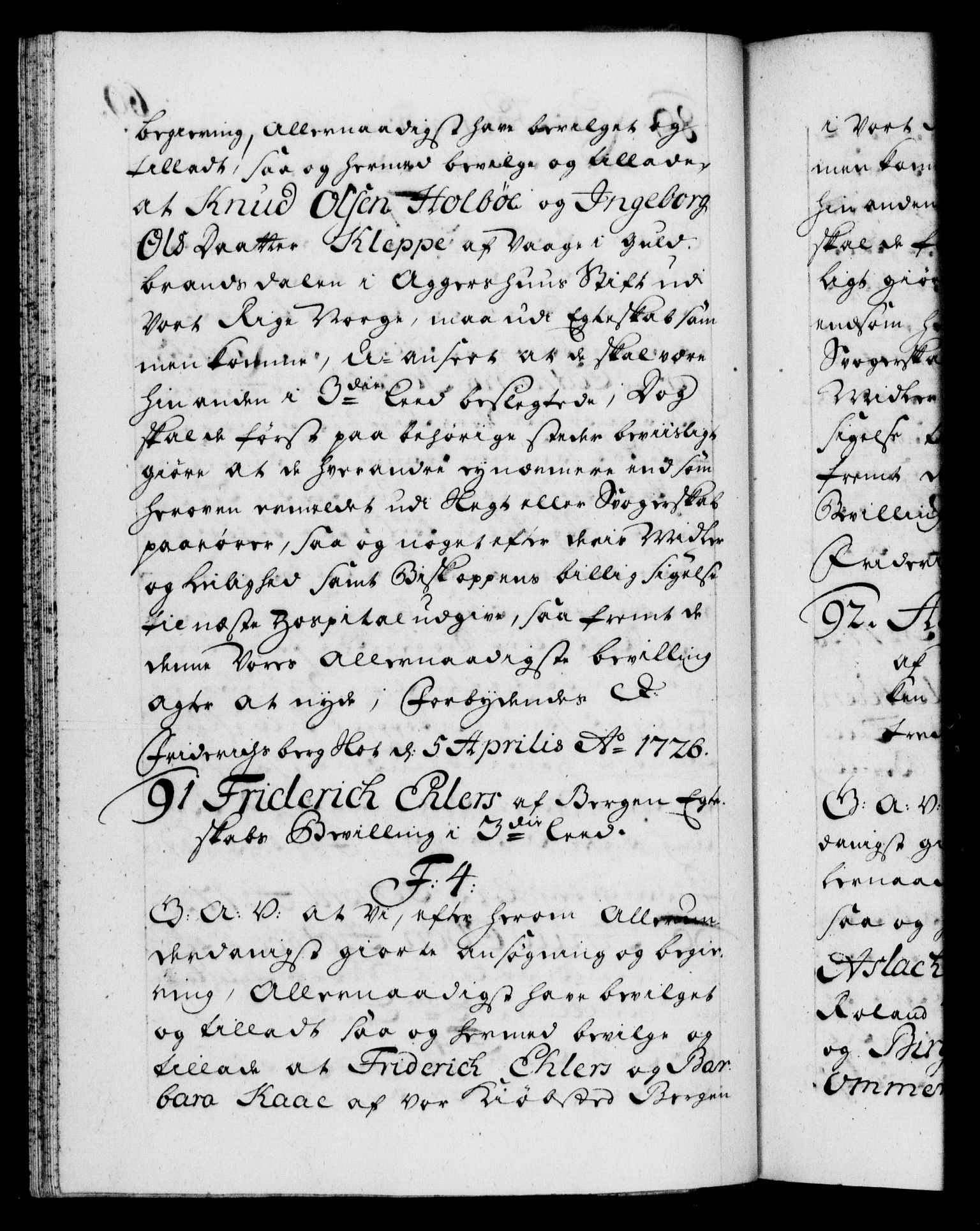 Danske Kanselli 1572-1799, AV/RA-EA-3023/F/Fc/Fca/Fcaa/L0025: Norske registre, 1726-1728, p. 69b