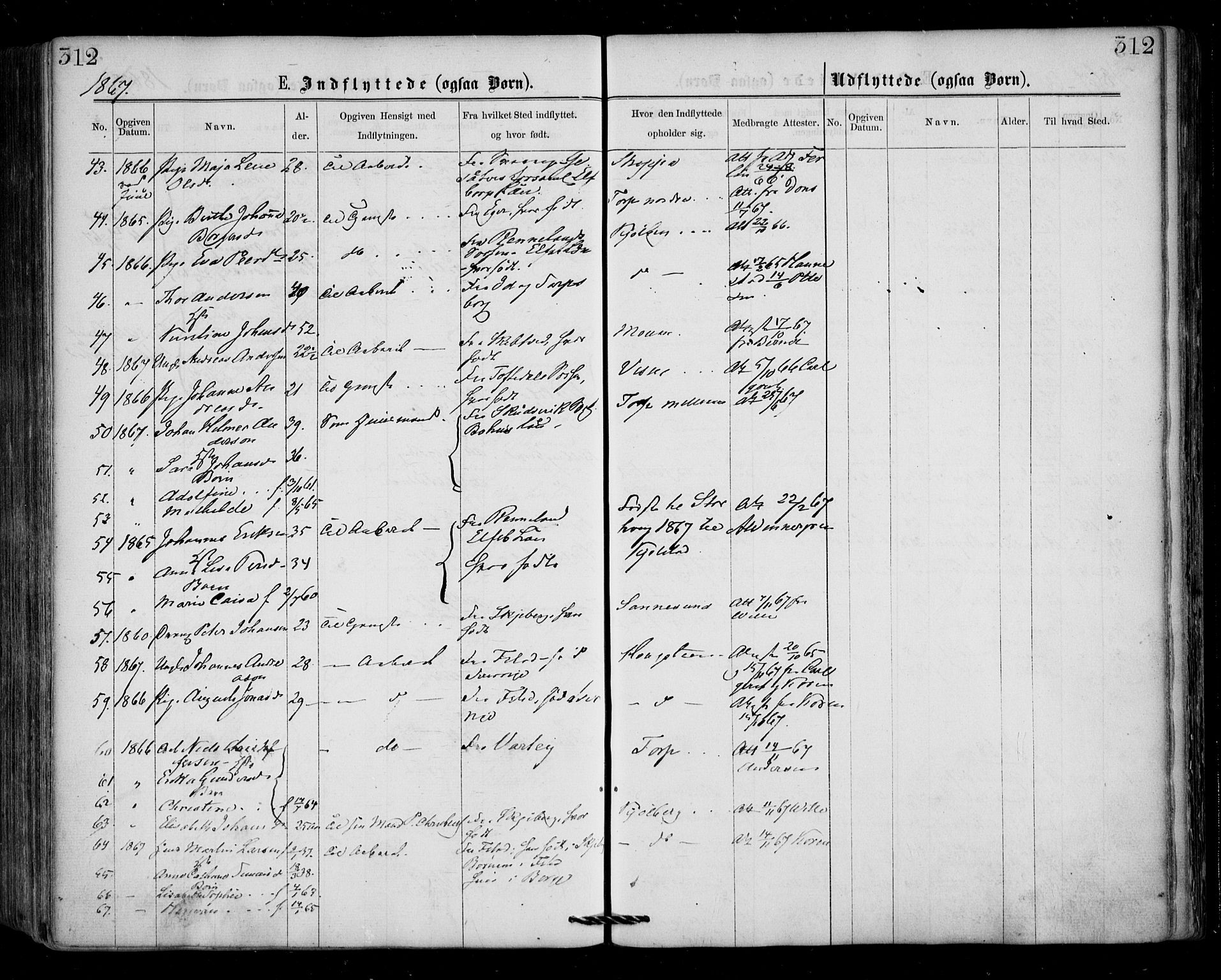 Borge prestekontor Kirkebøker, AV/SAO-A-10903/F/Fa/L0006: Parish register (official) no. I 6, 1861-1874, p. 312