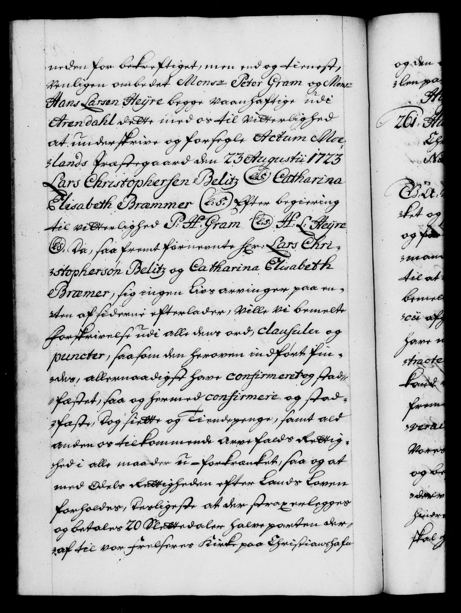 Danske Kanselli 1572-1799, AV/RA-EA-3023/F/Fc/Fca/Fcaa/L0024: Norske registre, 1723-1725, p. 207b