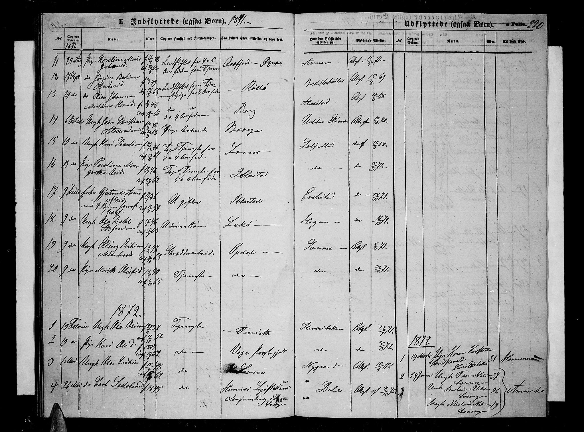 Trondenes sokneprestkontor, SATØ/S-1319/H/Hb/L0009klokker: Parish register (copy) no. 9, 1870-1876, p. 220