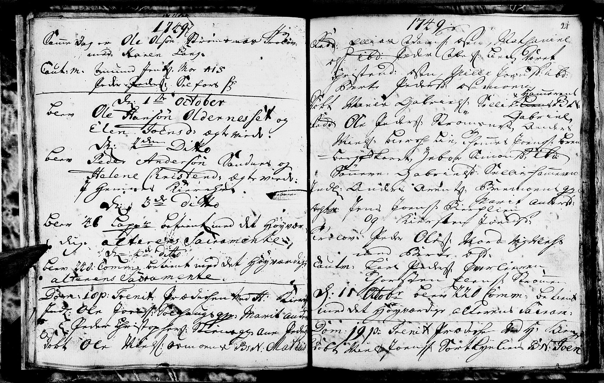 Ministerialprotokoller, klokkerbøker og fødselsregistre - Nordland, SAT/A-1459/825/L0347: Parish register (official) no. 825A03, 1748-1751, p. 21