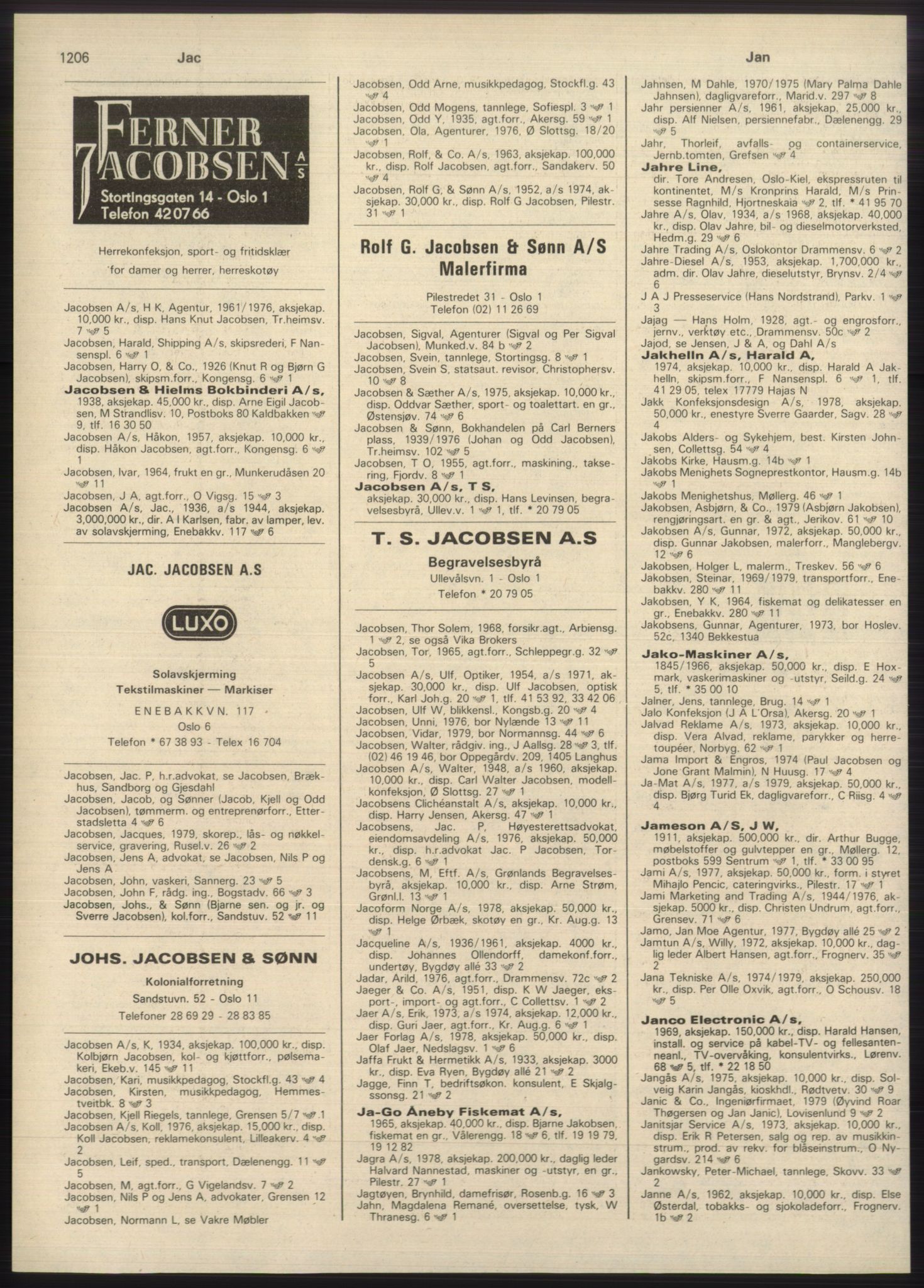 Kristiania/Oslo adressebok, PUBL/-, 1980-1981, p. 1206
