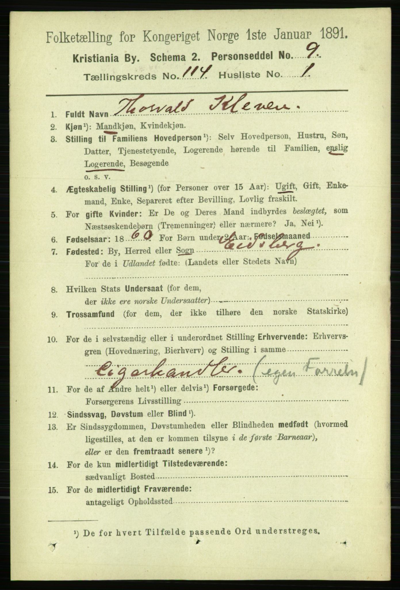 RA, 1891 census for 0301 Kristiania, 1891, p. 60771