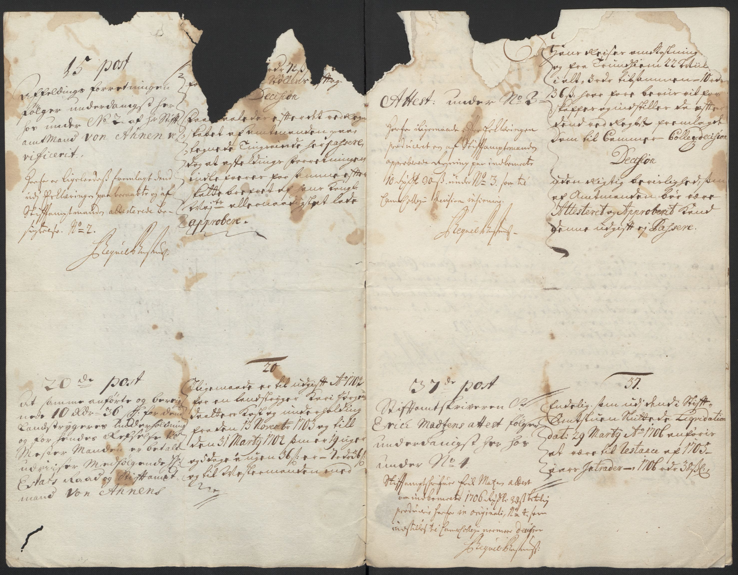 Rentekammeret inntil 1814, Reviderte regnskaper, Fogderegnskap, RA/EA-4092/R60/L3955: Fogderegnskap Orkdal og Gauldal, 1705, p. 554