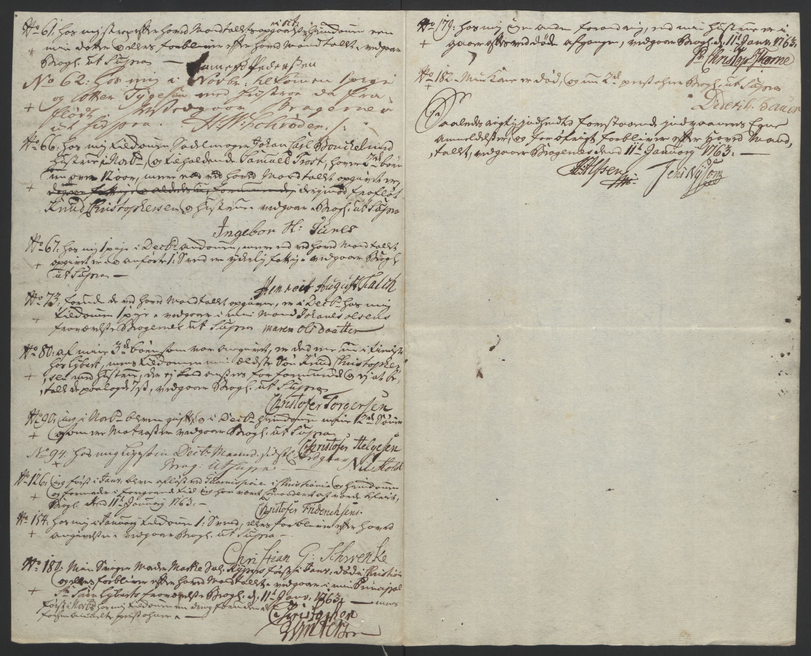 Rentekammeret inntil 1814, Reviderte regnskaper, Byregnskaper, AV/RA-EA-4066/R/Rf/L0119/0001: [F2] Kontribusjonsregnskap / Ekstraskatt, 1762-1767, p. 67