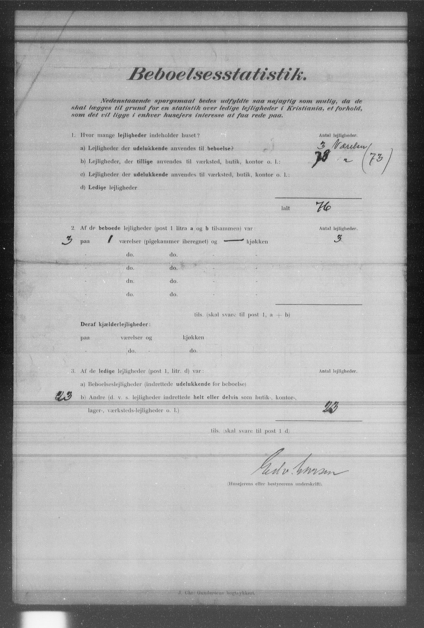 OBA, Municipal Census 1902 for Kristiania, 1902, p. 20054