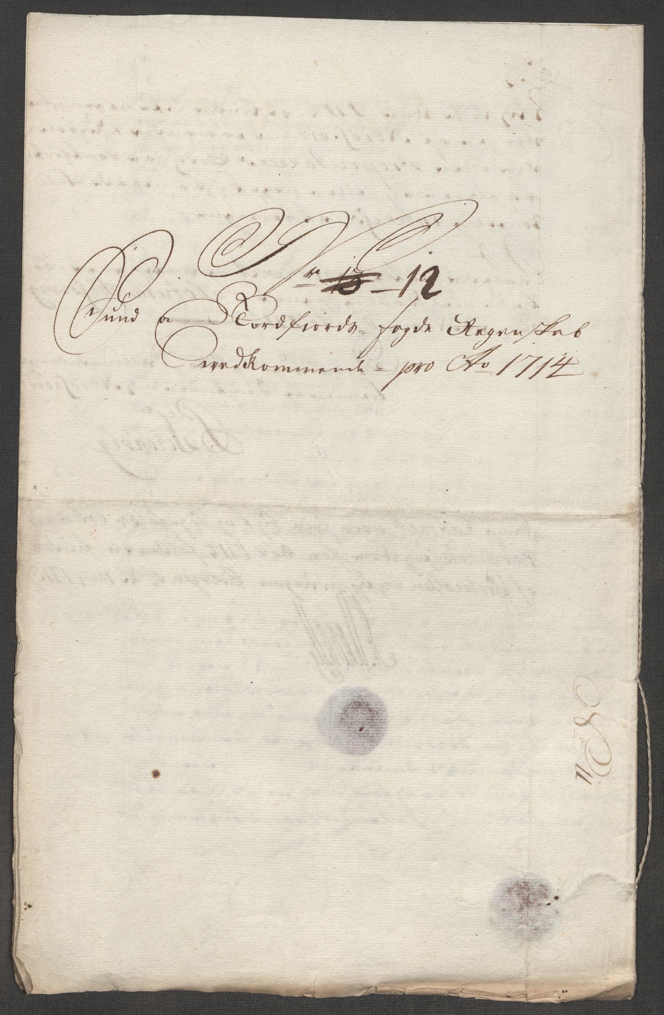 Rentekammeret inntil 1814, Reviderte regnskaper, Fogderegnskap, AV/RA-EA-4092/R53/L3438: Fogderegnskap Sunn- og Nordfjord, 1714, p. 261