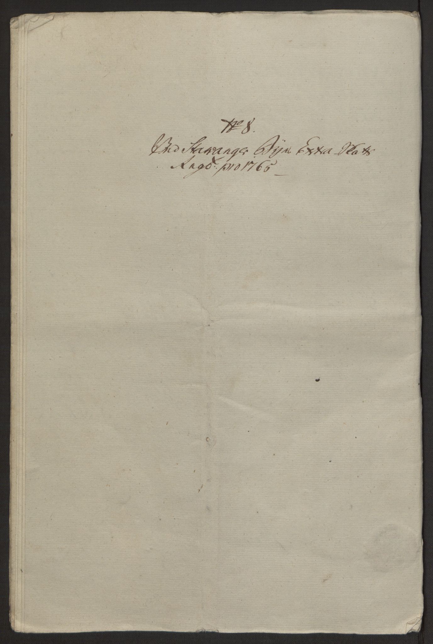 Rentekammeret inntil 1814, Reviderte regnskaper, Byregnskaper, AV/RA-EA-4066/R/Ro/L0305/0001: [O6] Kontribusjonsregnskap / Ekstraskatt, 1762-1768, p. 143