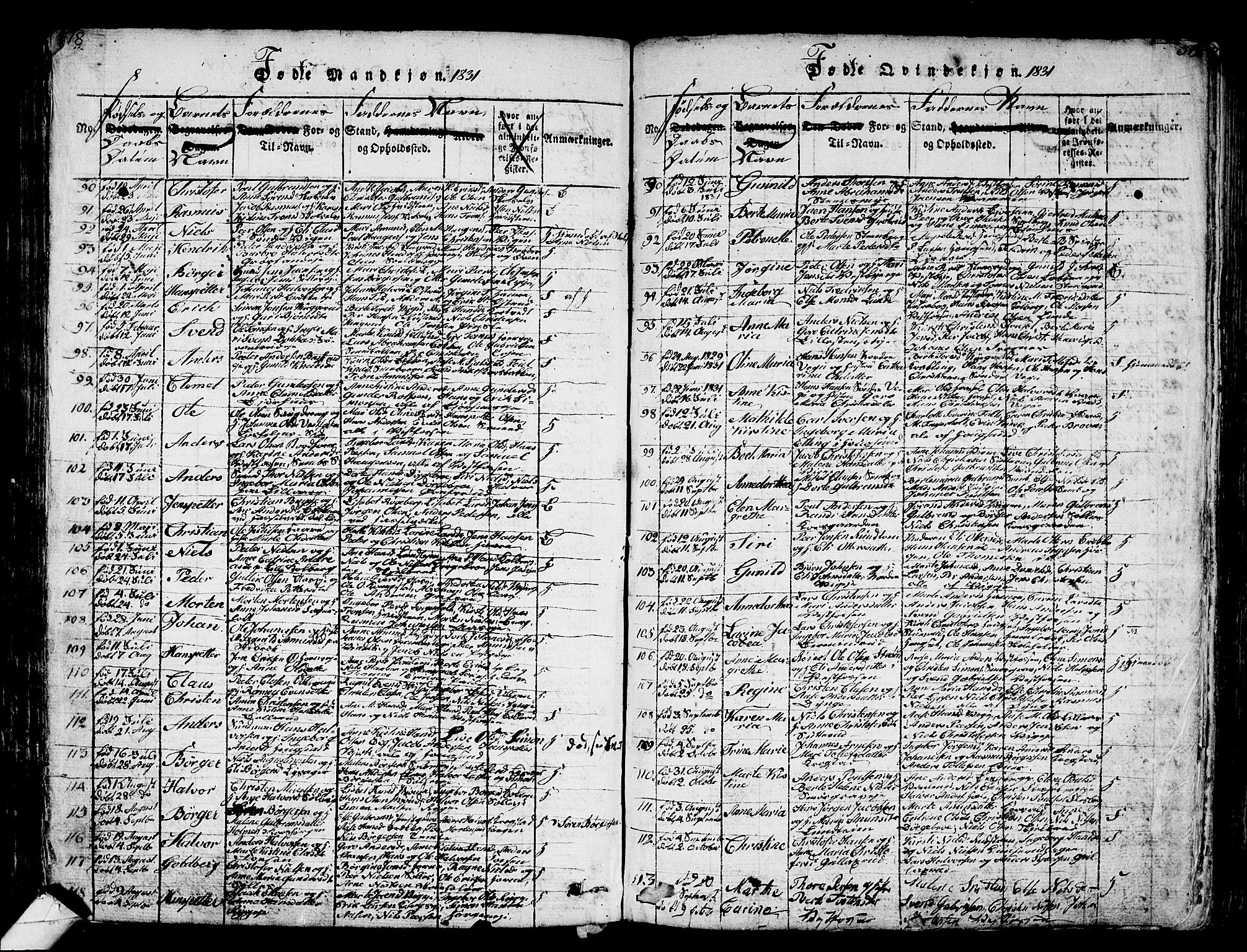 Eiker kirkebøker, AV/SAKO-A-4/G/Ga/L0001: Parish register (copy) no. I 1, 1814-1832, p. 378-379