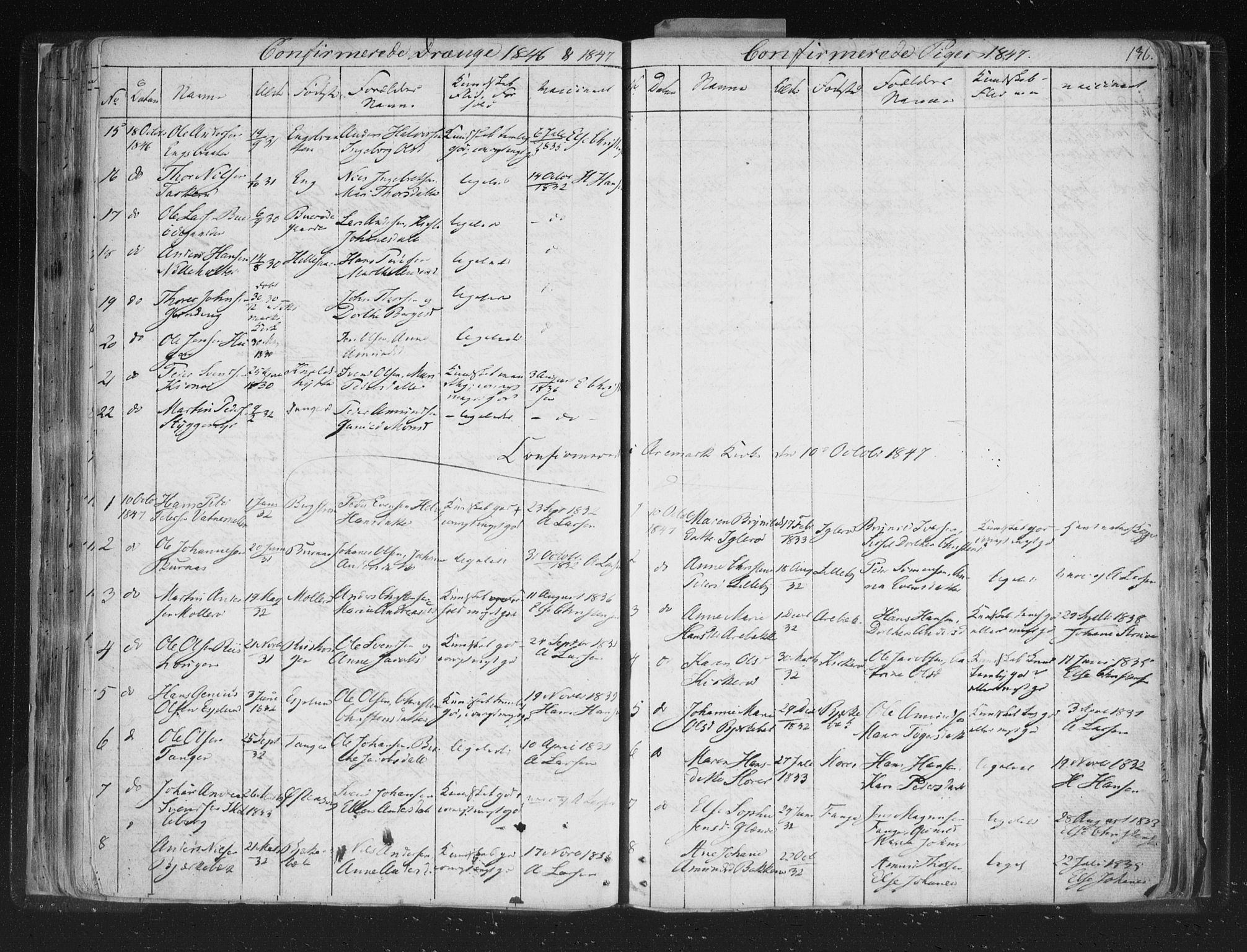 Aremark prestekontor Kirkebøker, AV/SAO-A-10899/F/Fc/L0002: Parish register (official) no. III 2, 1834-1849, p. 136