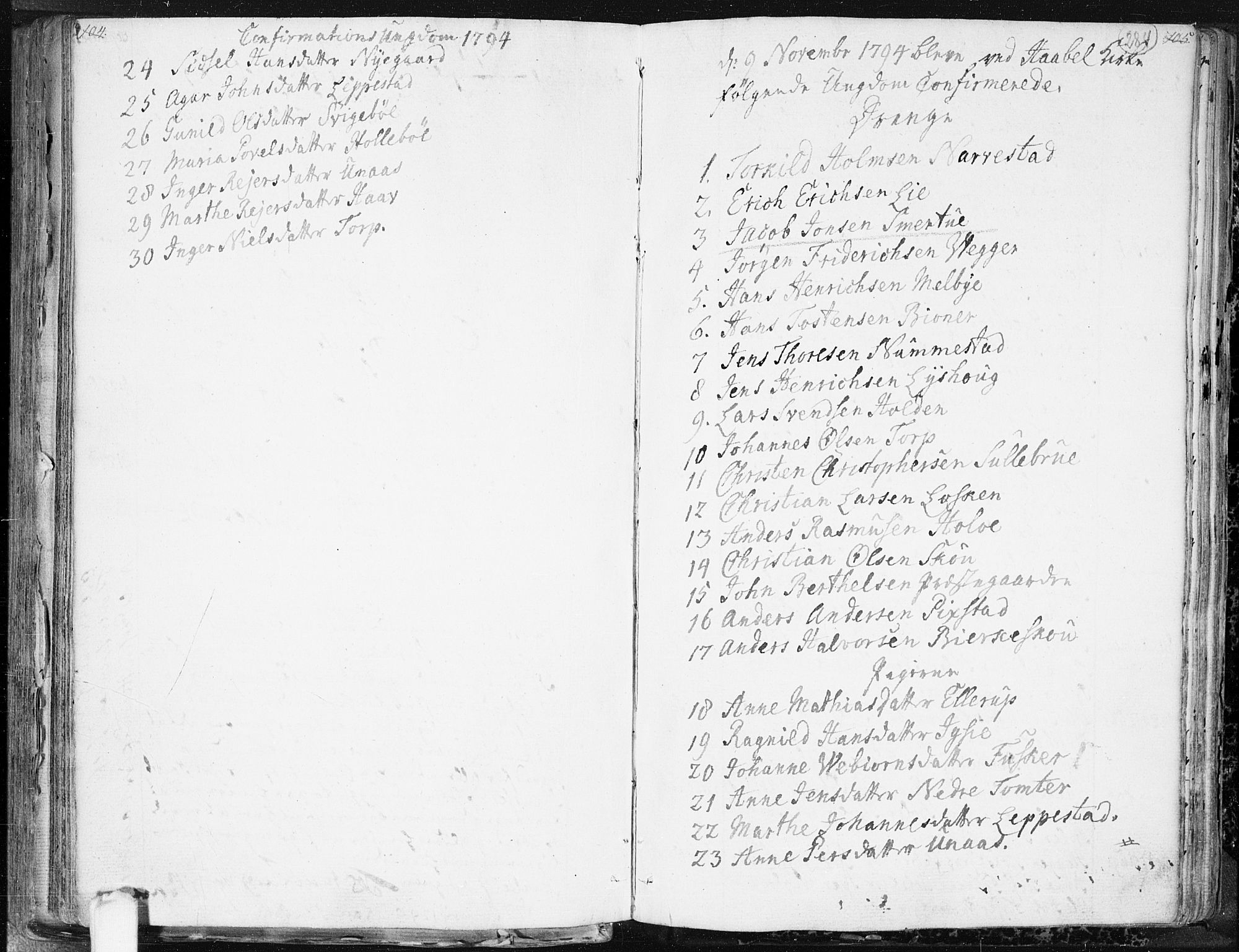 Hobøl prestekontor Kirkebøker, AV/SAO-A-2002/F/Fa/L0001: Parish register (official) no. I 1, 1733-1814, p. 284