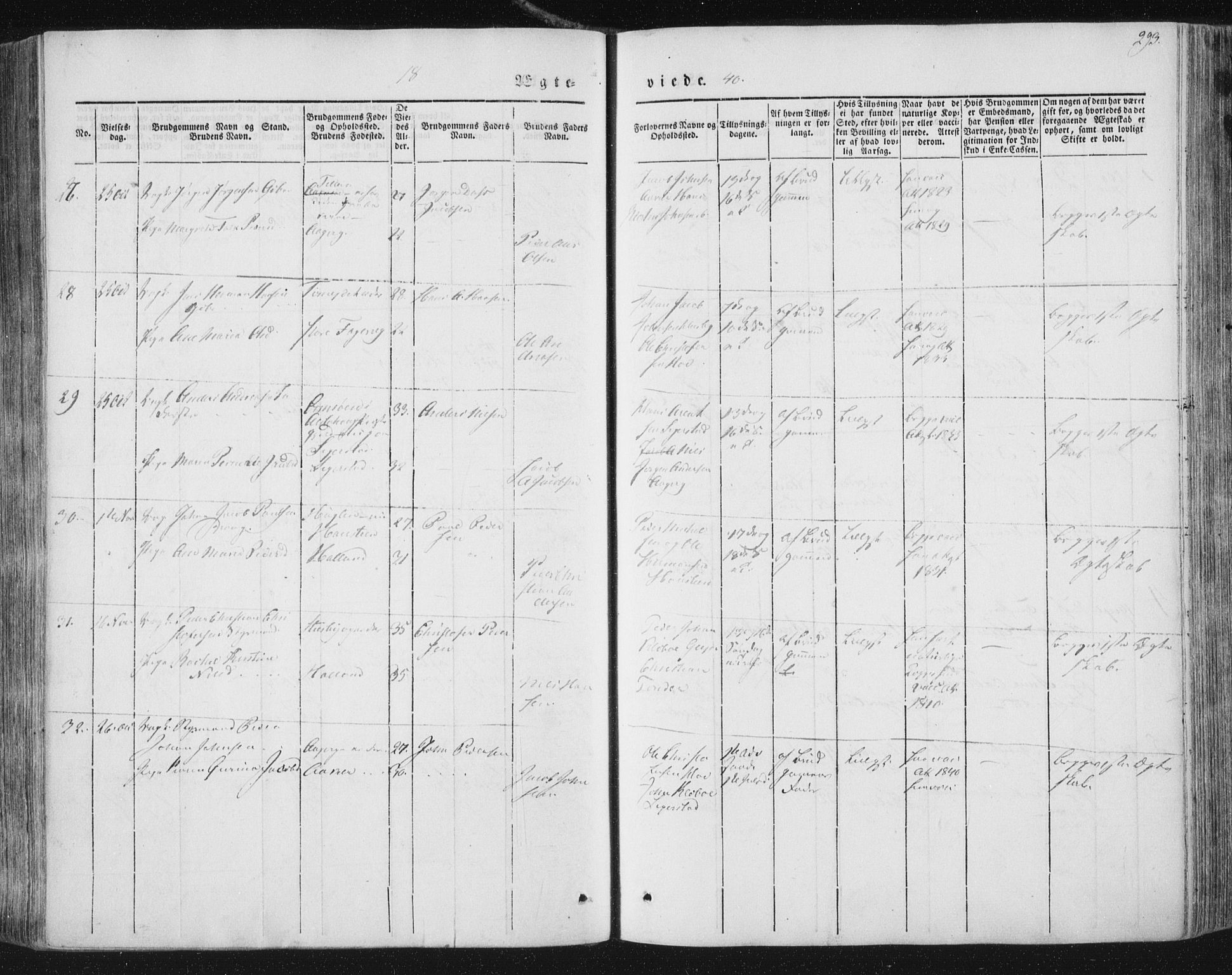 Ministerialprotokoller, klokkerbøker og fødselsregistre - Nordland, AV/SAT-A-1459/838/L0549: Parish register (official) no. 838A07, 1840-1854, p. 293