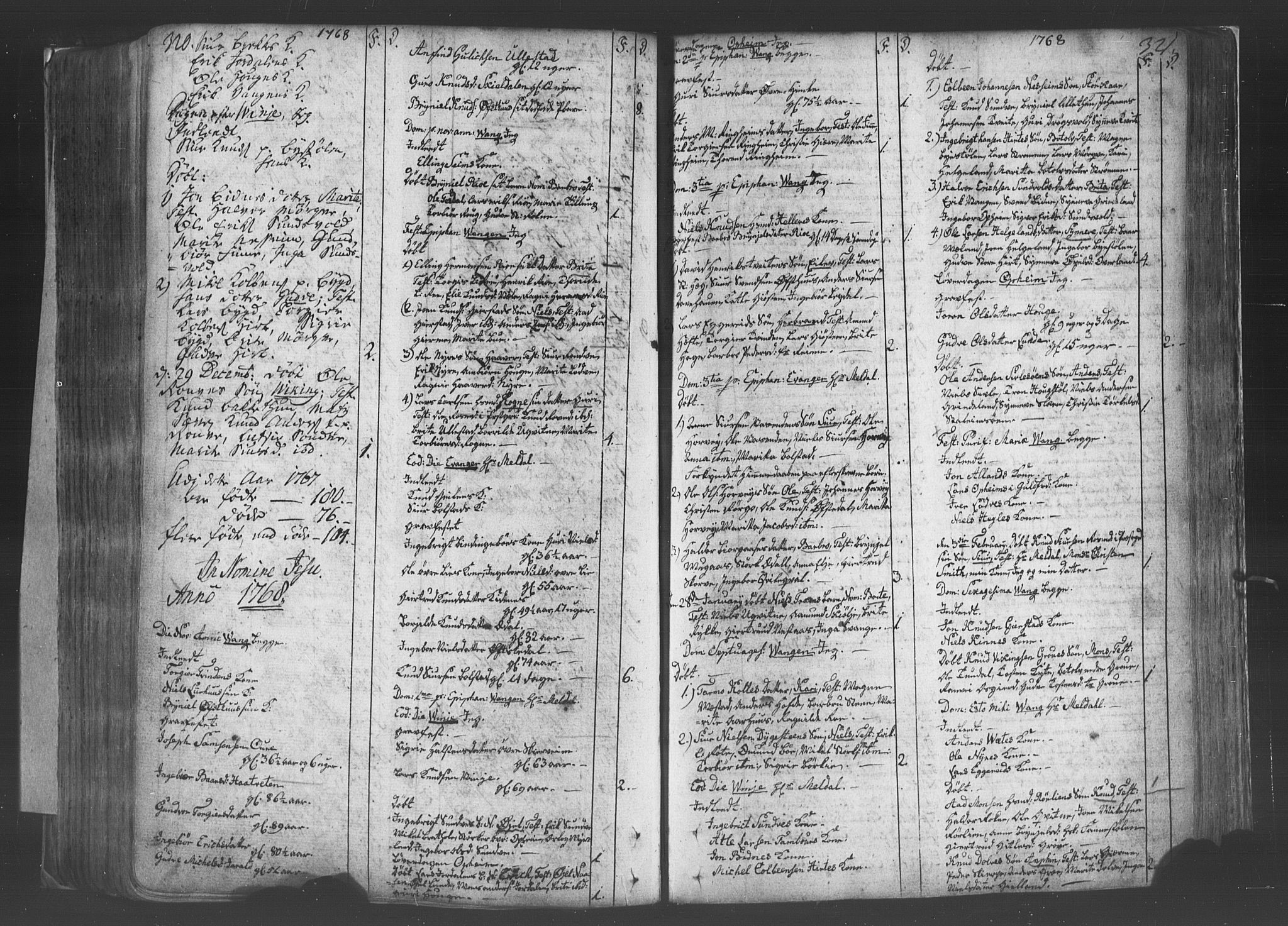 Voss sokneprestembete, SAB/A-79001/H/Haa: Parish register (official) no. A 8, 1752-1780, p. 320-321