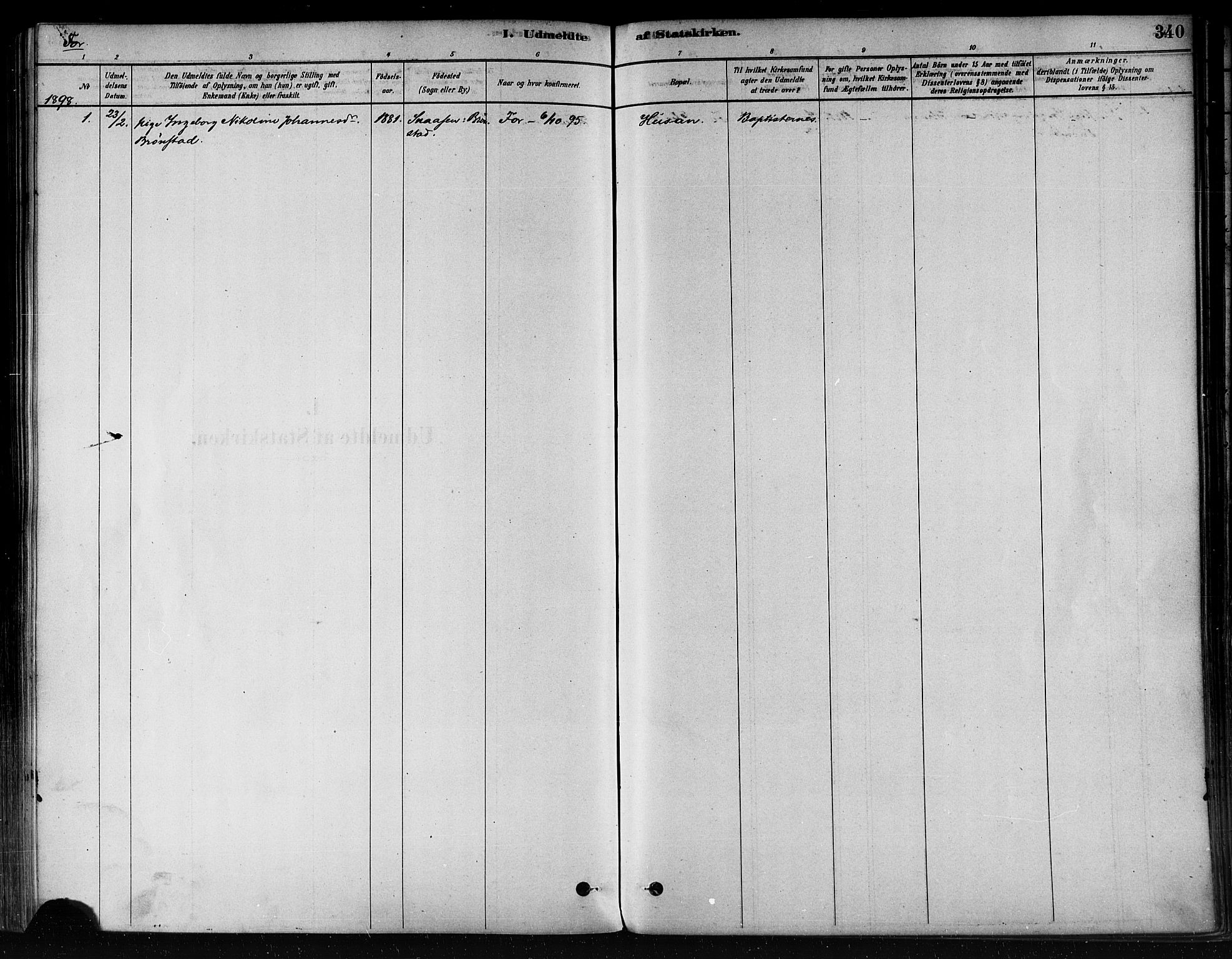 Ministerialprotokoller, klokkerbøker og fødselsregistre - Nord-Trøndelag, AV/SAT-A-1458/746/L0448: Parish register (official) no. 746A07 /1, 1878-1900, p. 340