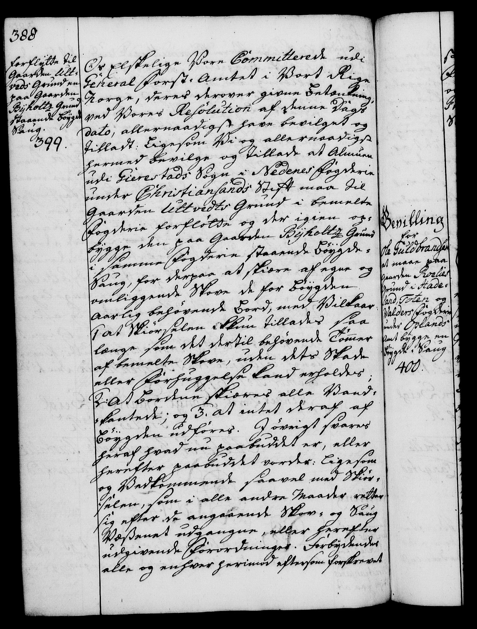 Rentekammeret, Kammerkanselliet, RA/EA-3111/G/Gg/Gga/L0007: Norsk ekspedisjonsprotokoll med register (merket RK 53.7), 1759-1768, p. 388