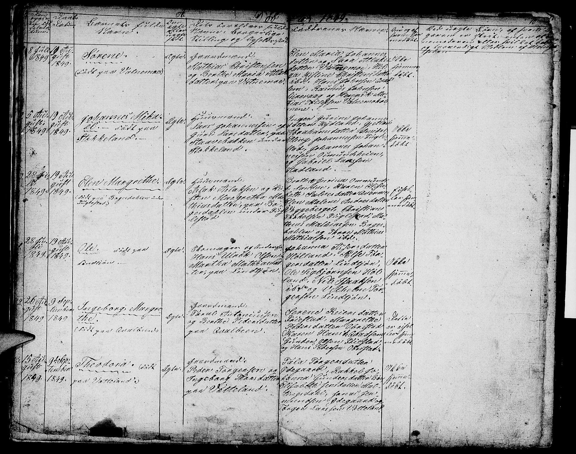 Eigersund sokneprestkontor, SAST/A-101807/S09/L0003: Parish register (copy) no. B 3, 1846-1875, p. 10