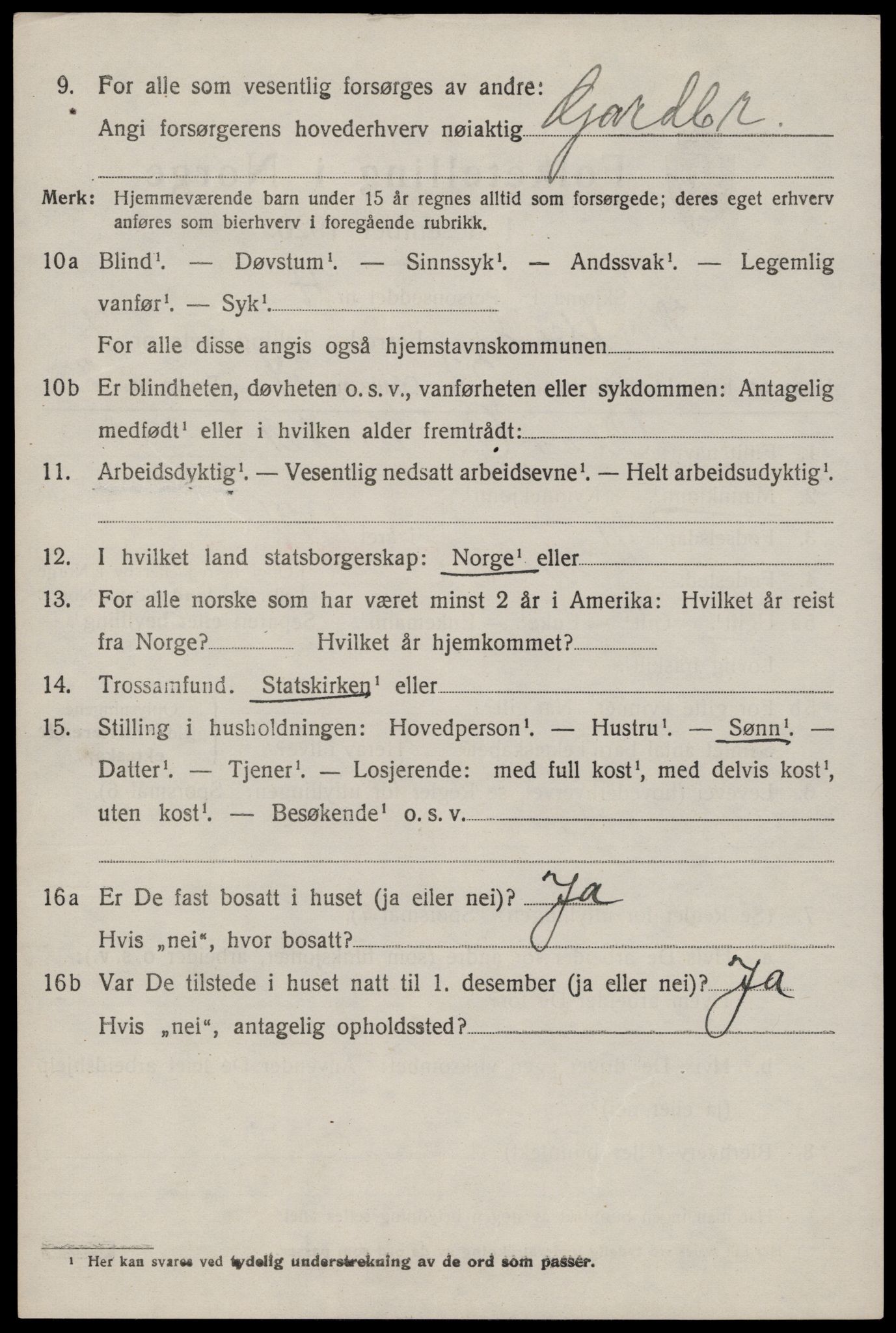 SAKO, 1920 census for Kviteseid, 1920, p. 3712