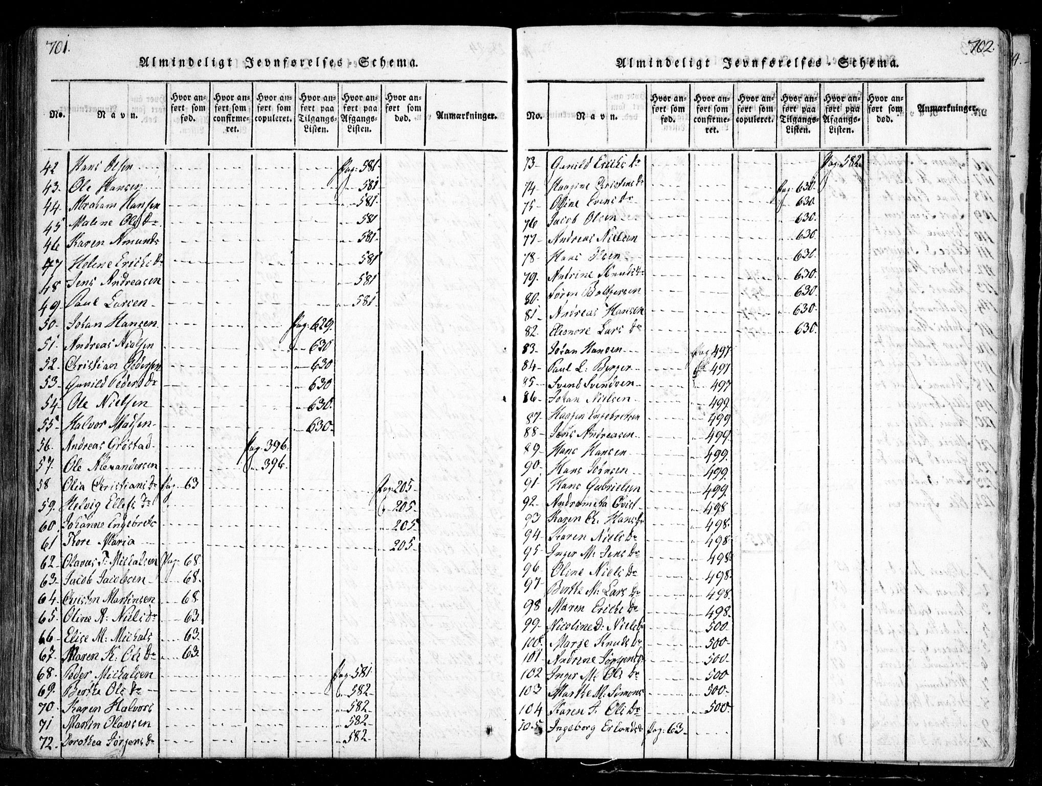 Nesodden prestekontor Kirkebøker, SAO/A-10013/F/Fa/L0006: Parish register (official) no. I 6, 1814-1847, p. 701-702