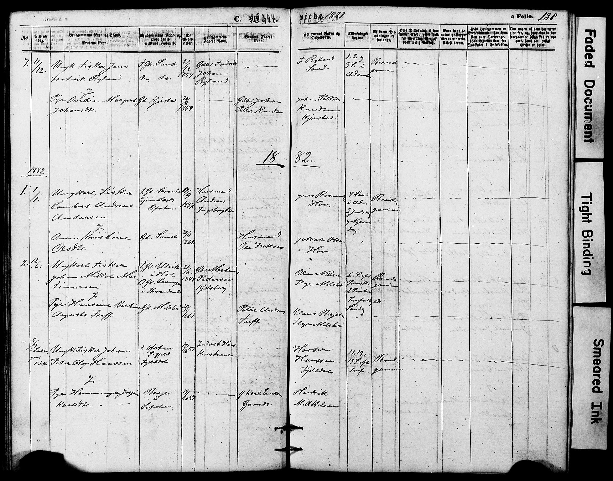 Ministerialprotokoller, klokkerbøker og fødselsregistre - Nordland, SAT/A-1459/865/L0930: Parish register (copy) no. 865C02, 1866-1884, p. 138