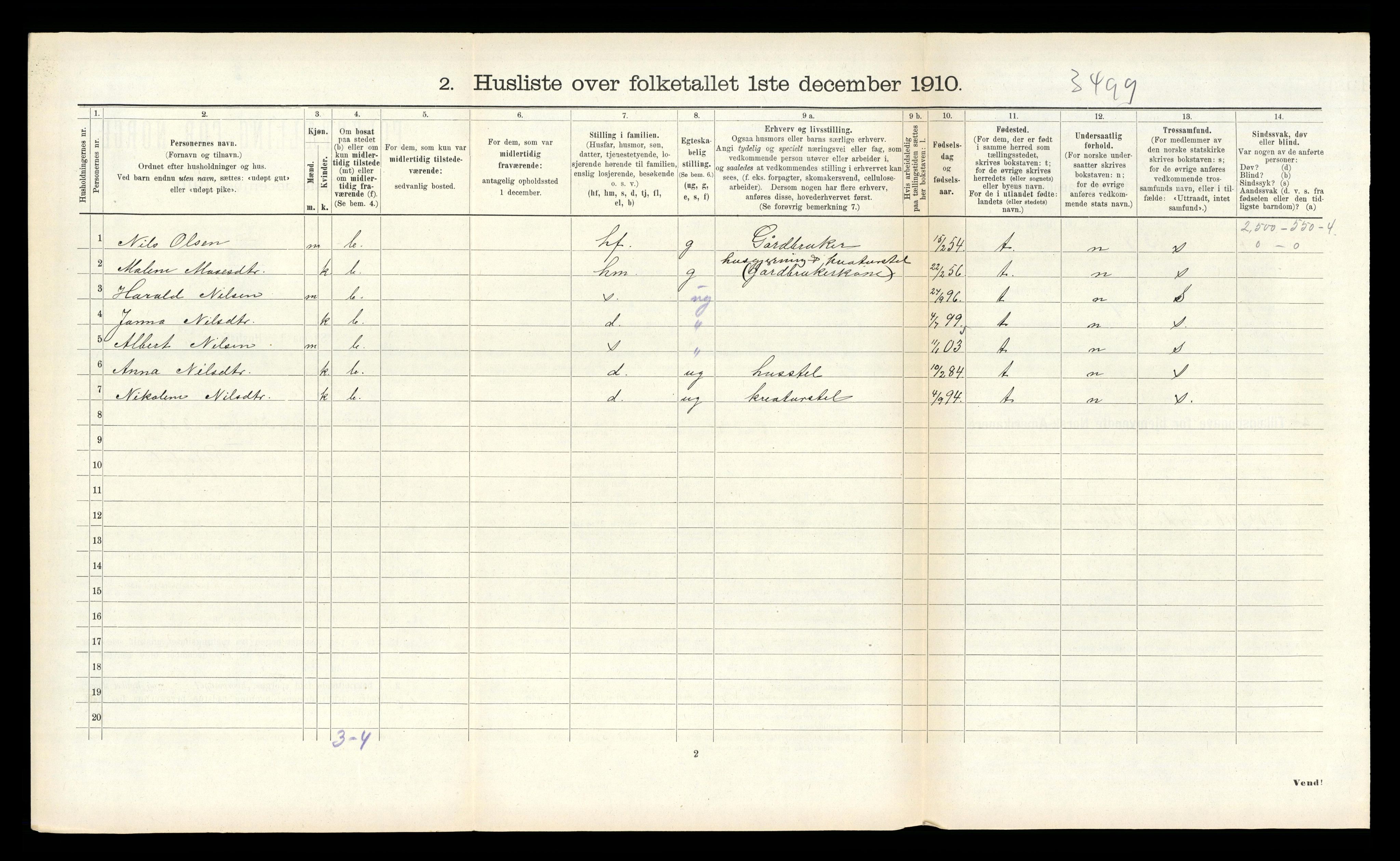 RA, 1910 census for Førde, 1910, p. 526