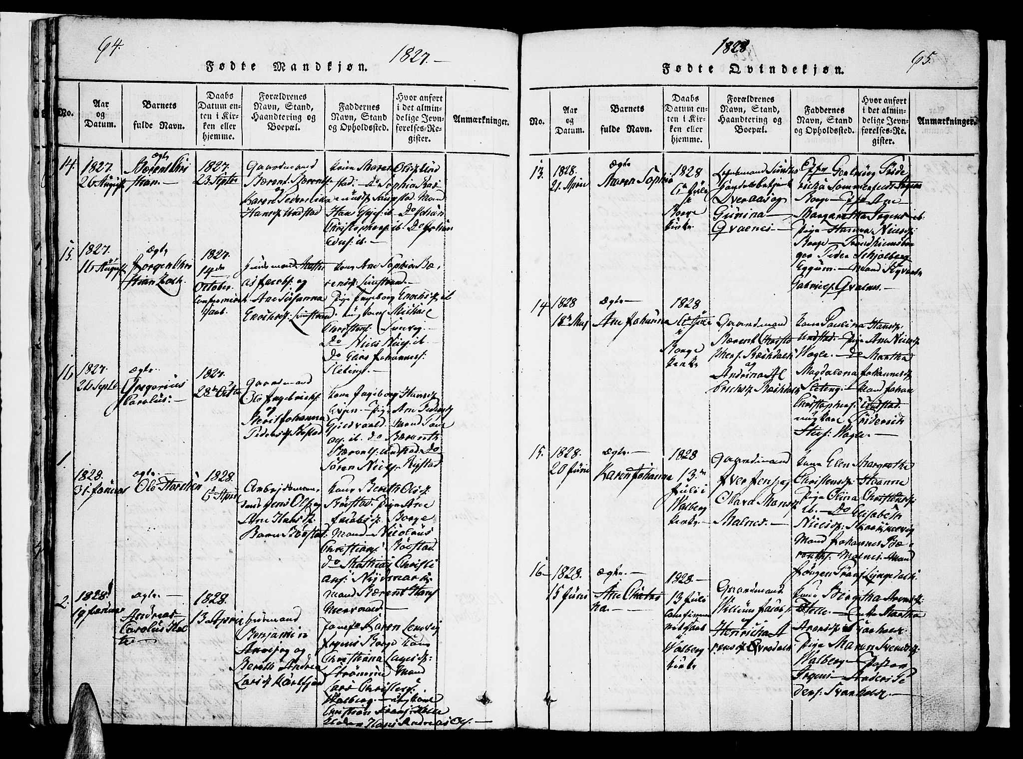 Ministerialprotokoller, klokkerbøker og fødselsregistre - Nordland, SAT/A-1459/880/L1130: Parish register (official) no. 880A04, 1821-1843, p. 64-65