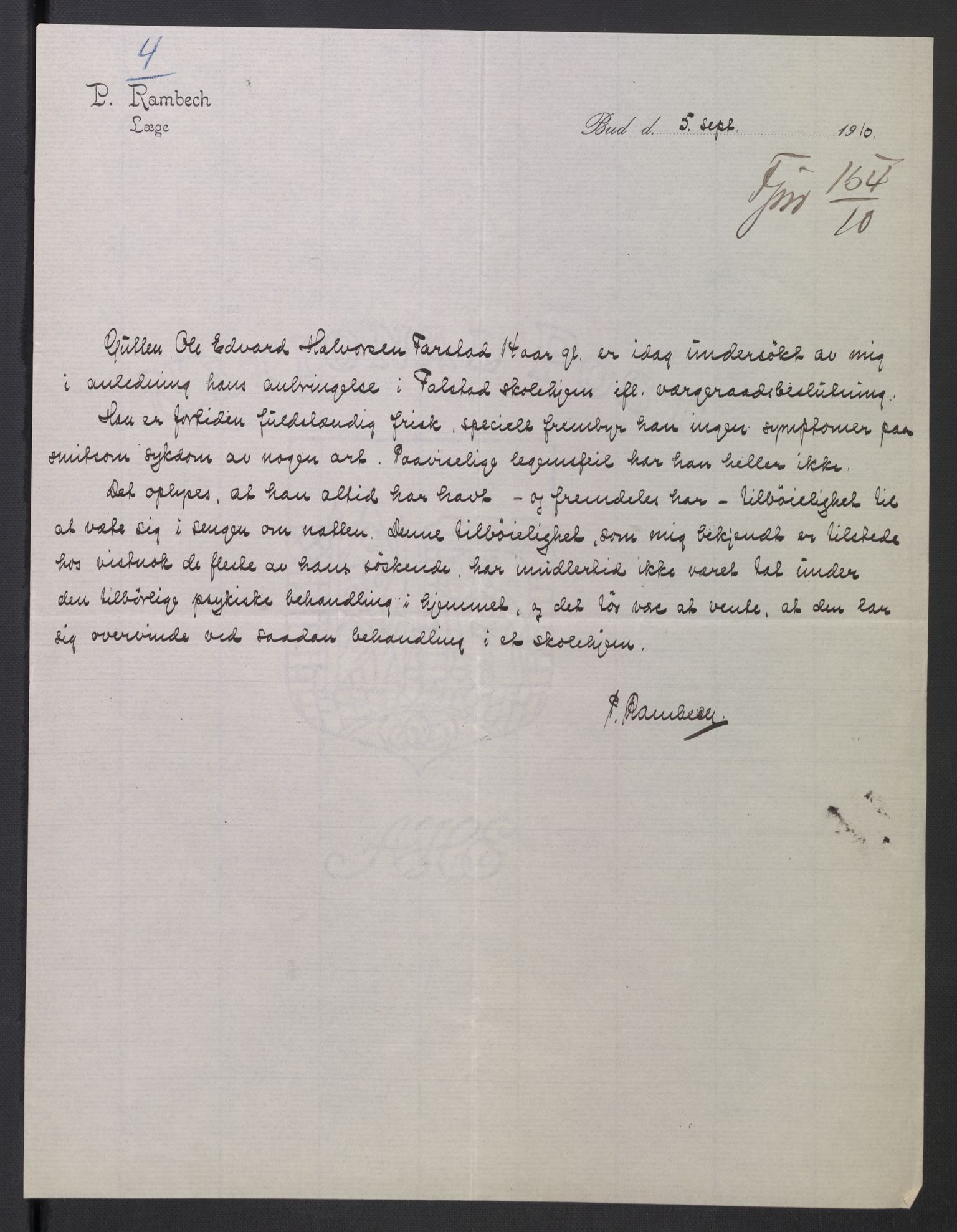 Falstad skolehjem, AV/RA-S-1676/E/Eb/L0010: Elevmapper løpenr. 210-239, 1910-1917, p. 199