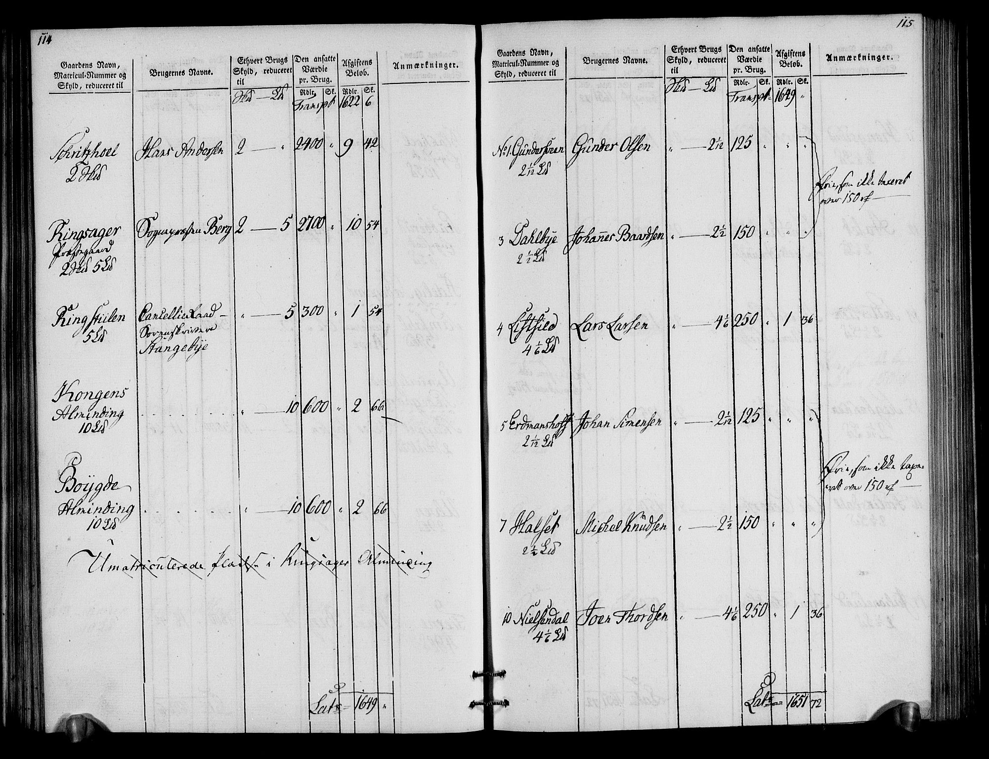Rentekammeret inntil 1814, Realistisk ordnet avdeling, AV/RA-EA-4070/N/Ne/Nea/L0034: Hedmark fogderi. Oppebørselsregister, 1803-1804, p. 60