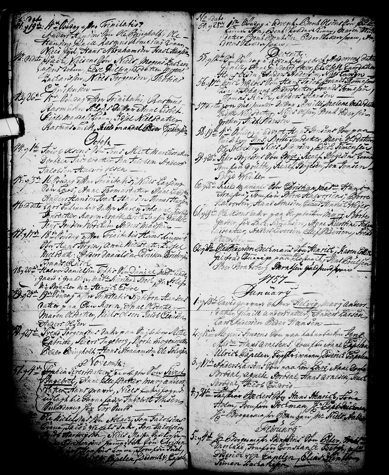 Skien kirkebøker, SAKO/A-302/G/Ga/L0001: Parish register (copy) no. 1, 1756-1791, p. 62