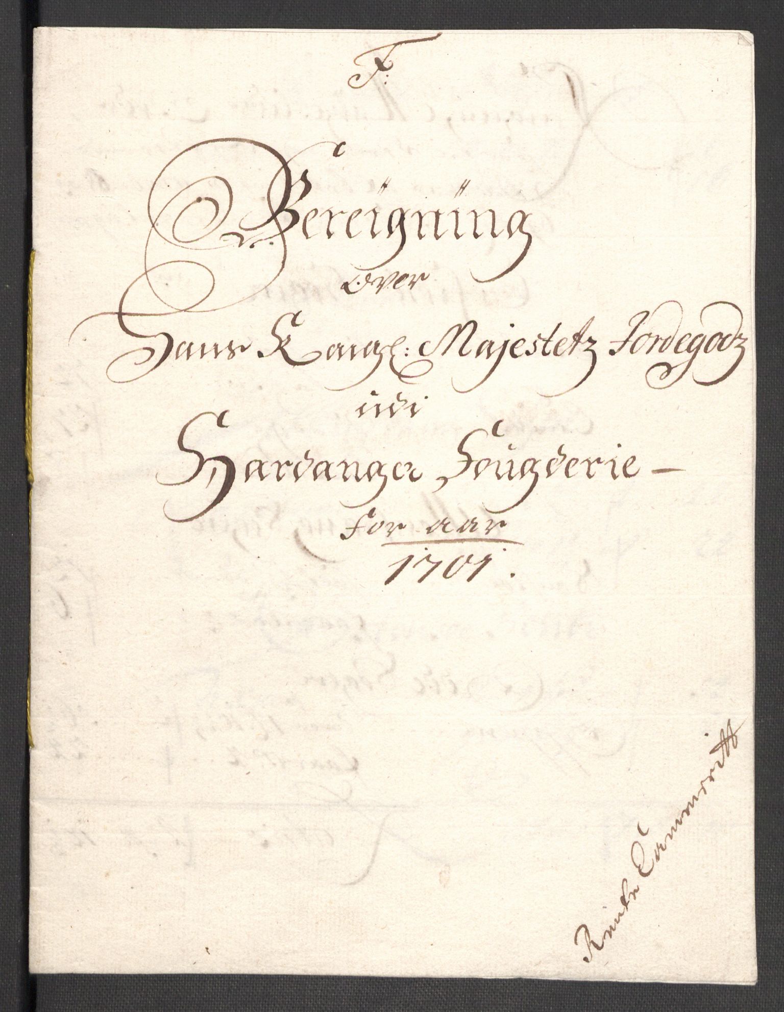Rentekammeret inntil 1814, Reviderte regnskaper, Fogderegnskap, RA/EA-4092/R48/L2979: Fogderegnskap Sunnhordland og Hardanger, 1700-1701, p. 416