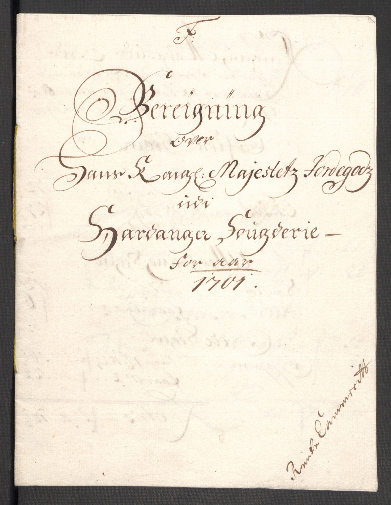 Rentekammeret inntil 1814, Reviderte regnskaper, Fogderegnskap, AV/RA-EA-4092/R48/L2979: Fogderegnskap Sunnhordland og Hardanger, 1700-1701, p. 416