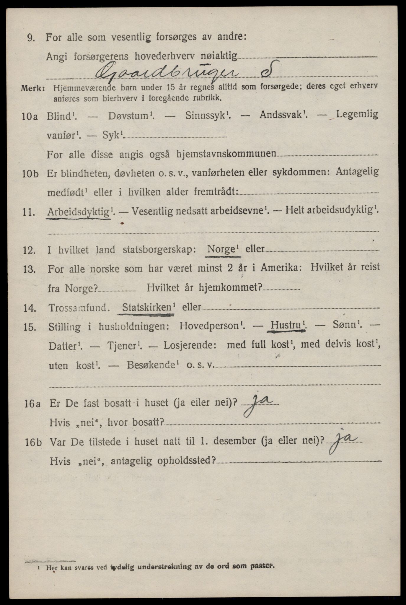 SAST, 1920 census for Mosterøy, 1920, p. 583