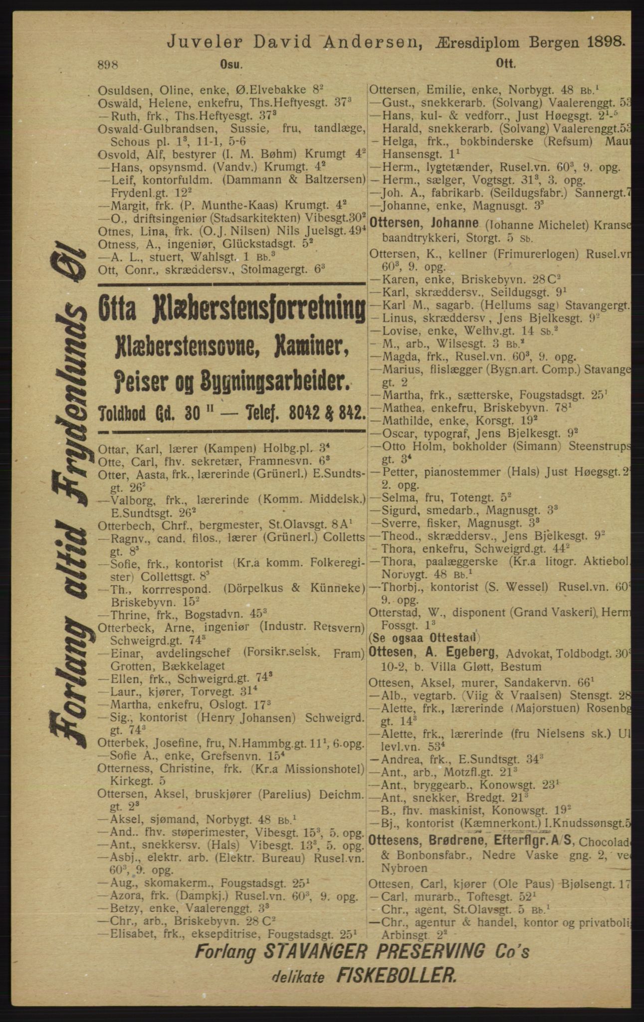 Kristiania/Oslo adressebok, PUBL/-, 1913, p. 910