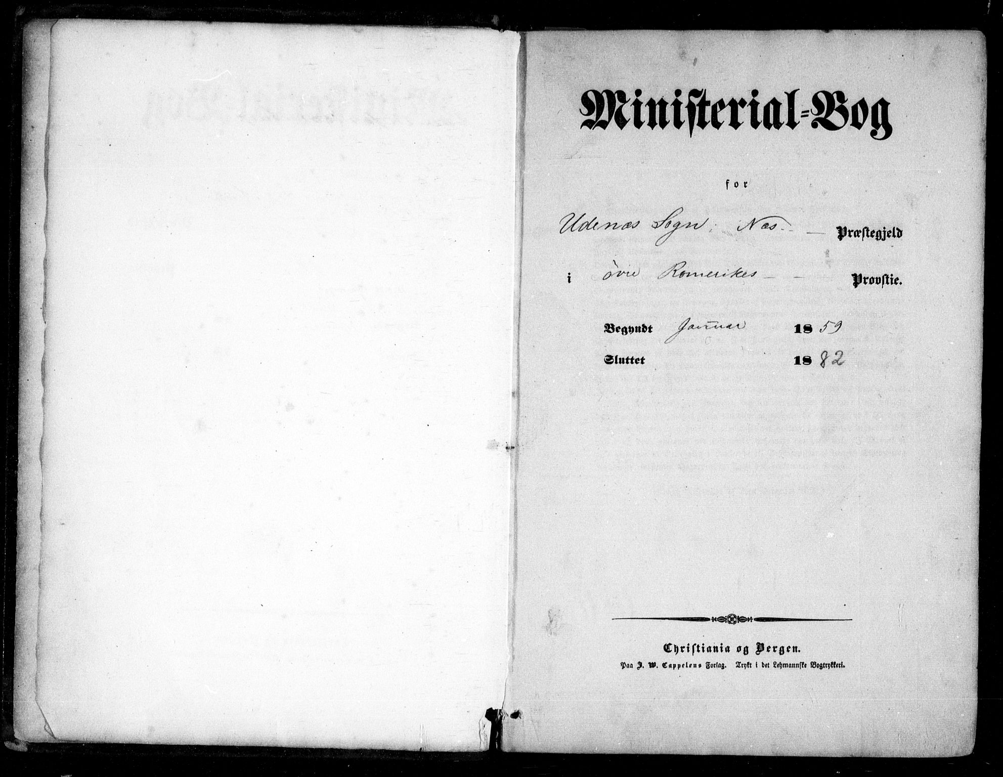 Nes prestekontor Kirkebøker, AV/SAO-A-10410/F/Fc/L0001: Parish register (official) no. III 1, 1859-1882