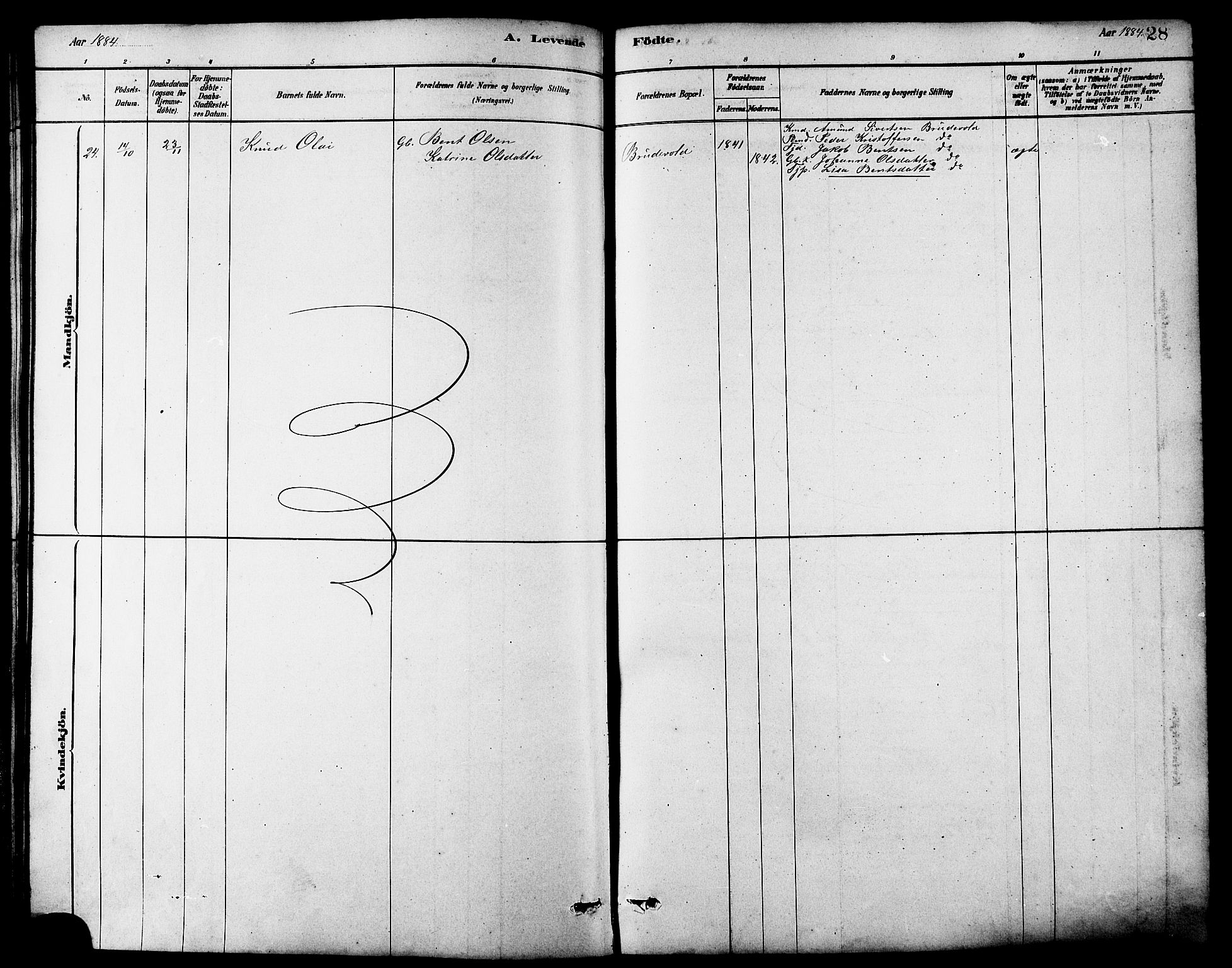 Ministerialprotokoller, klokkerbøker og fødselsregistre - Møre og Romsdal, AV/SAT-A-1454/502/L0027: Parish register (copy) no. 502C01, 1878-1908, p. 28