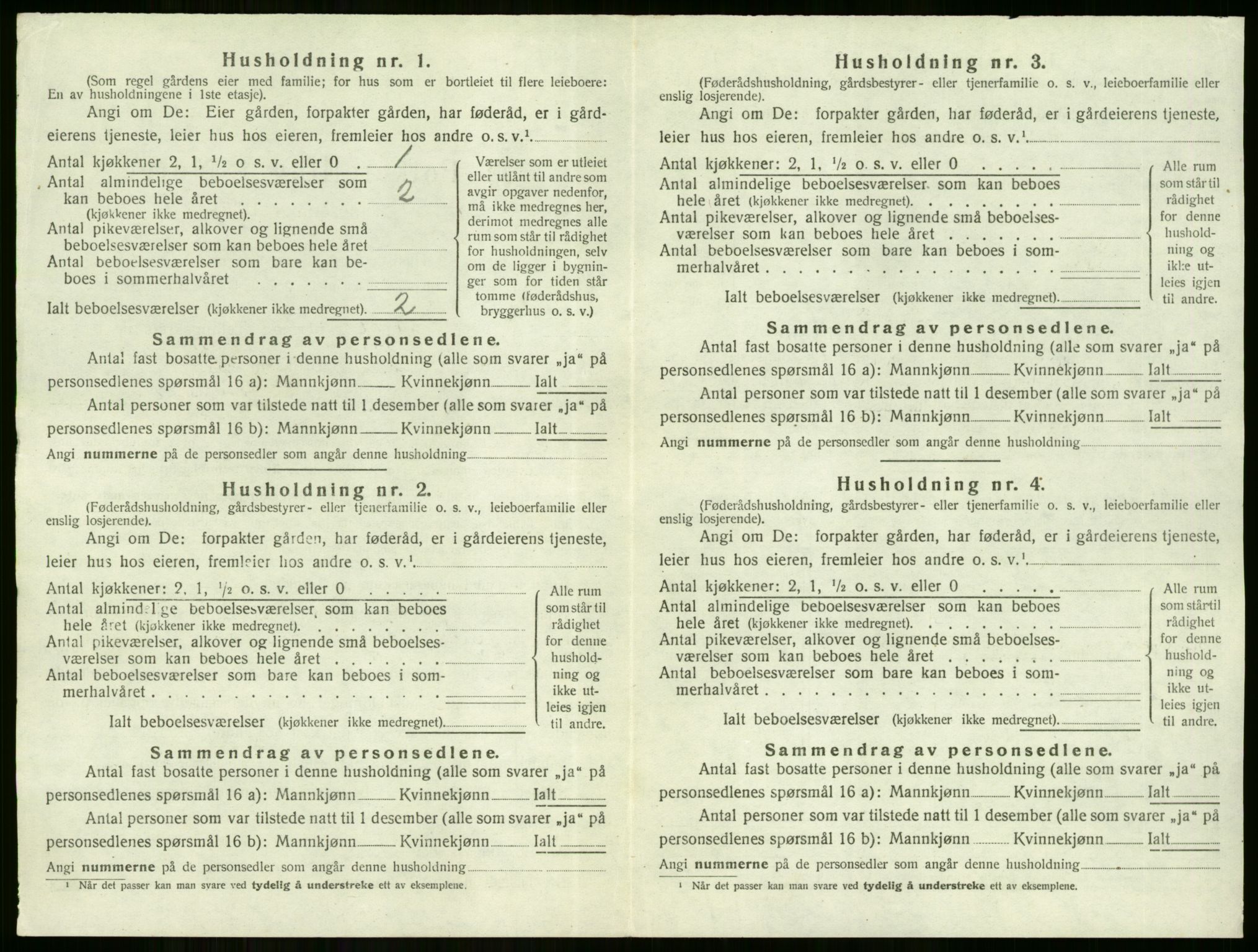 SAKO, 1920 census for Hole, 1920, p. 472