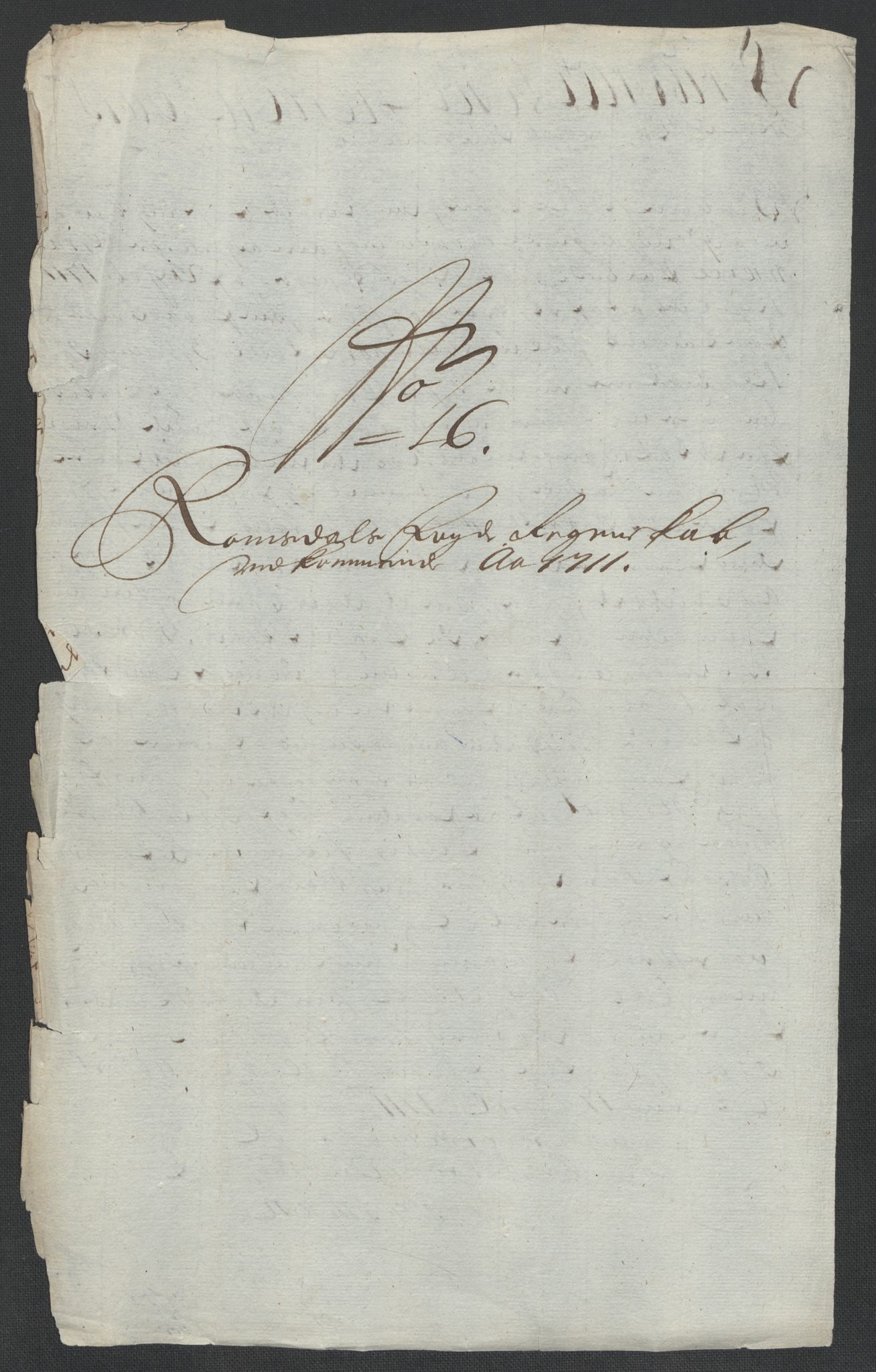 Rentekammeret inntil 1814, Reviderte regnskaper, Fogderegnskap, RA/EA-4092/R55/L3660: Fogderegnskap Romsdal, 1711, p. 215